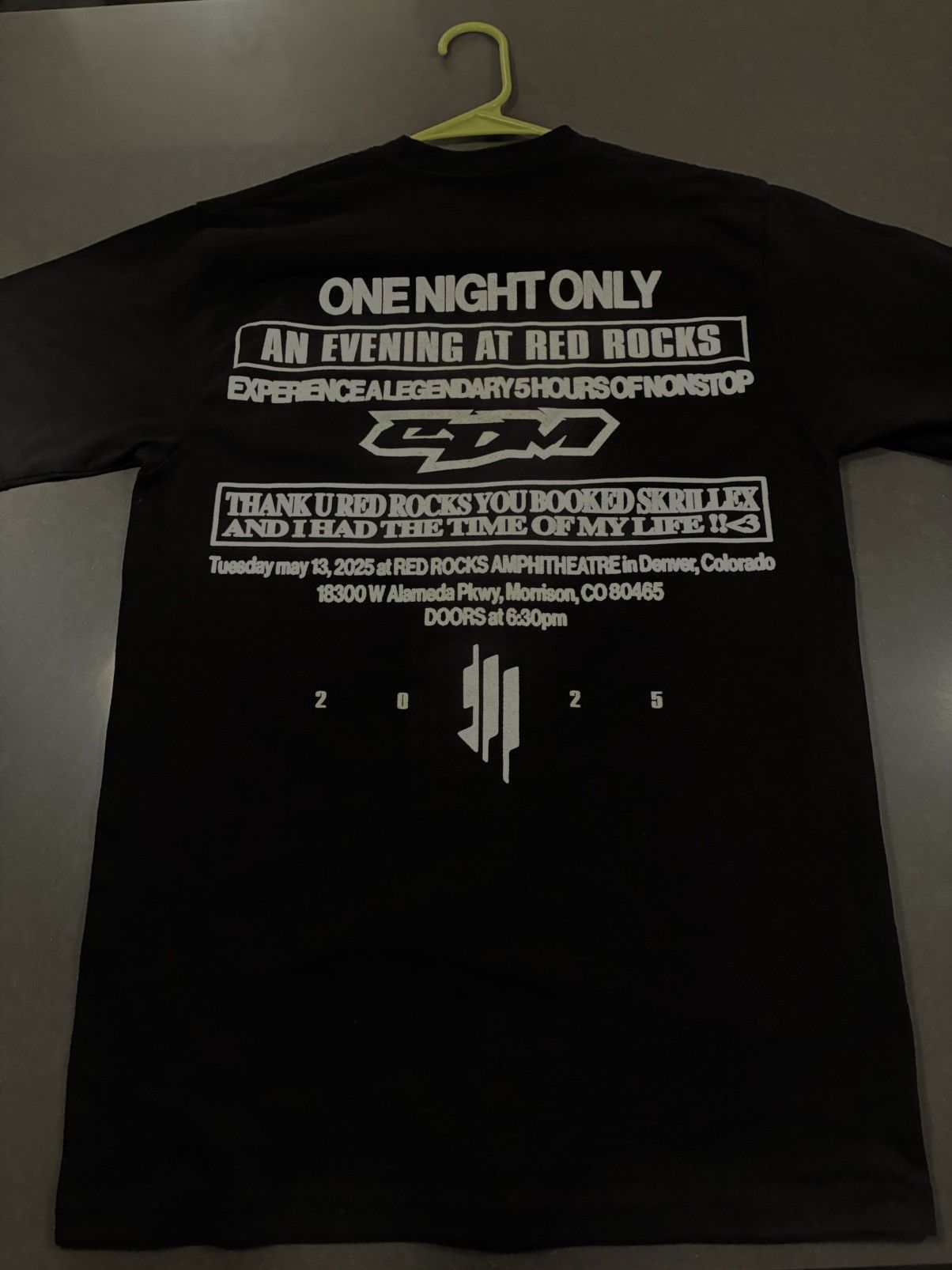 Other Skrillex Red Rocks Tee 2025 (RARE) Size US M / EU 48-50 / 2 - 3 Thumbnail