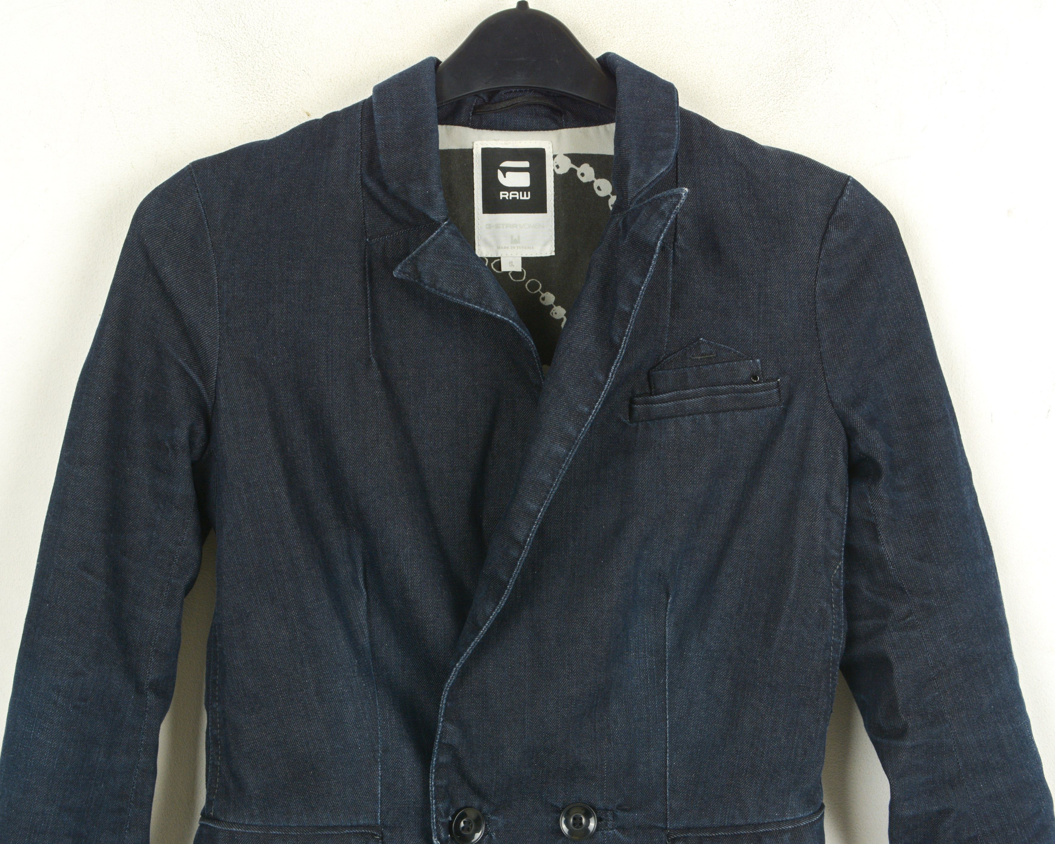 G-Star Fender Tux Blazer S Denim Jacket Double Breasted Coat Size S / US 4 / IT 40 - 2 Thumbnail