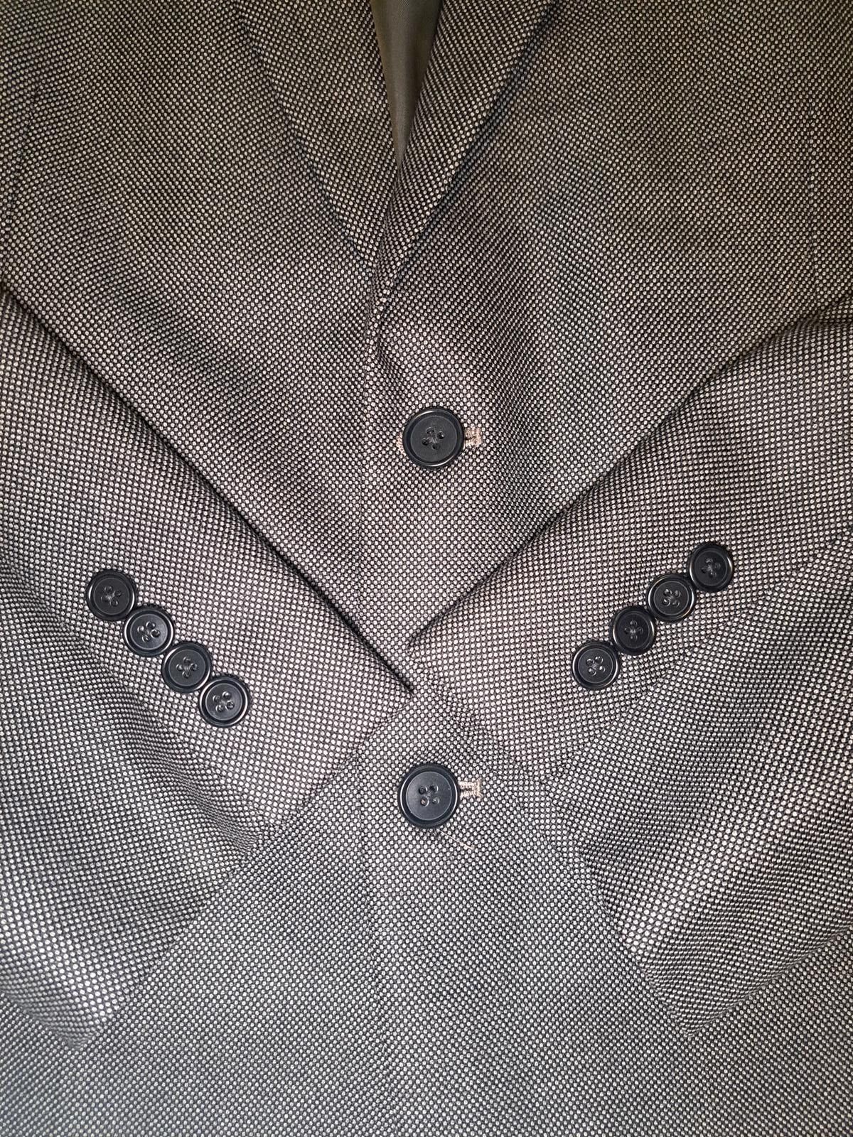 Brooks Brothers Brooks Brothers Sport Coat Mens 44R Gray Birdseye 100% Wool Size 44R - 6 Thumbnail