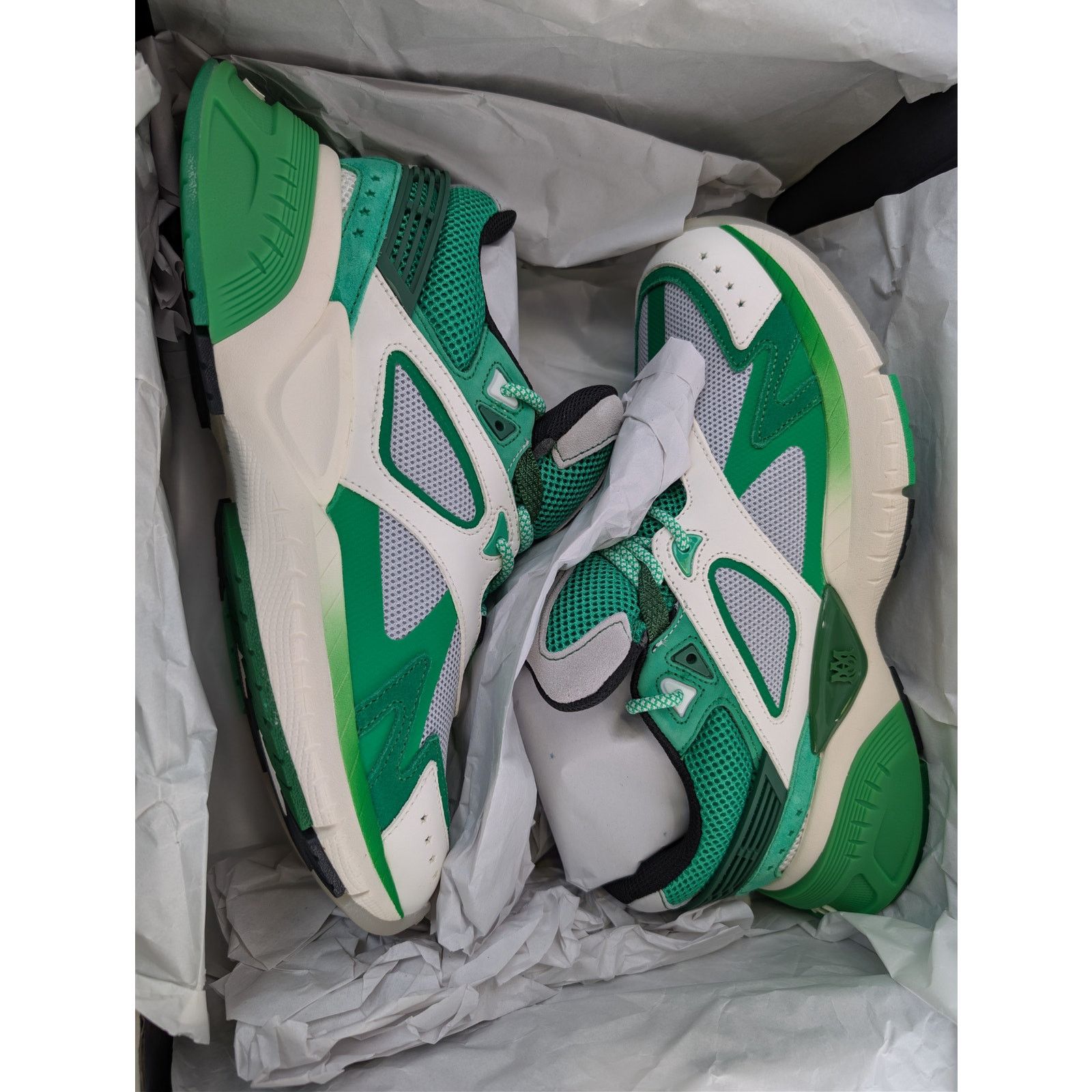 Amiri o1rshd1 MA Runner Sneakers in Green Size US 12 / EU 45 - 21 Thumbnail