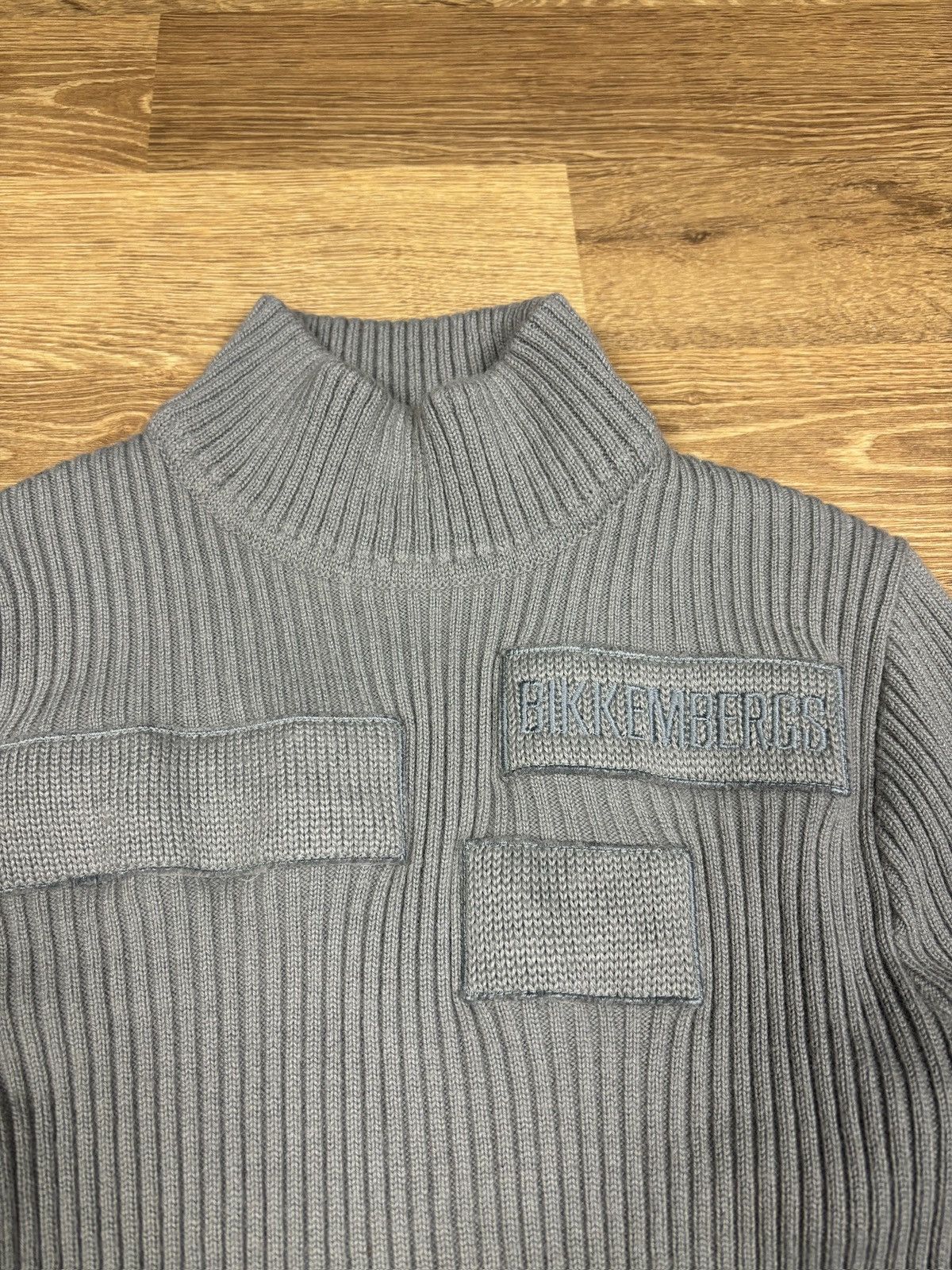 Dirk Bikkembergs 2000s Dirk Bikkembergs Ribbed Turtleneck Knit Size US S / EU 44-46 / 1 - 4 Thumbnail