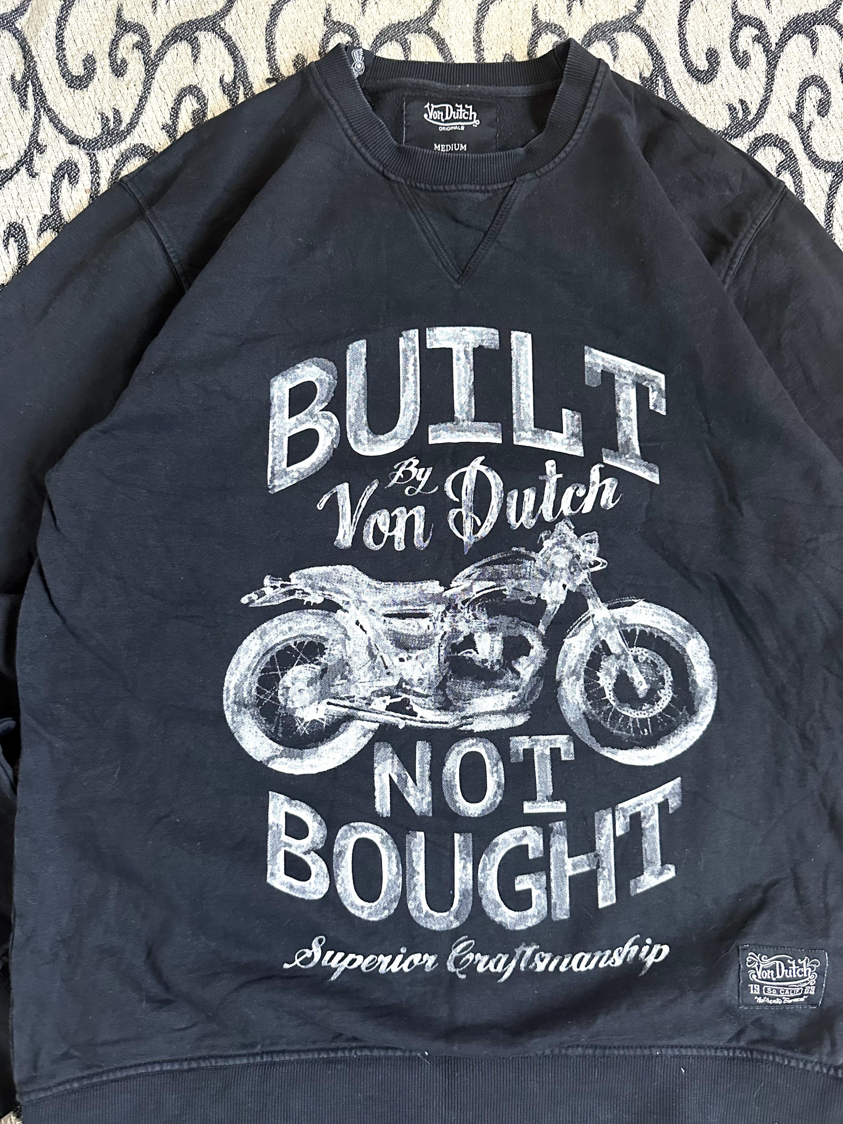 Ed Hardy × Von Dutch Vintage Von Dutch Biker Sweatshirt Grunge Style Size US M / EU 48-50 / 2 - 5 Thumbnail