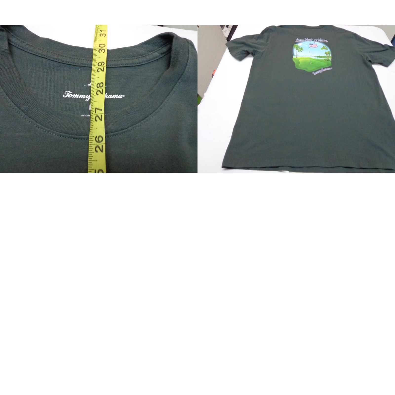Tommy Bahama Tommy Bahama T-Shirt Gray Logo Short Sleeve Crew Neck Size L Mens Golf Flag Beach Classic 2000s Summer/ Fall/ Spring/ Winter Size US L / EU 52-54 / 3 - 8 Thumbnail