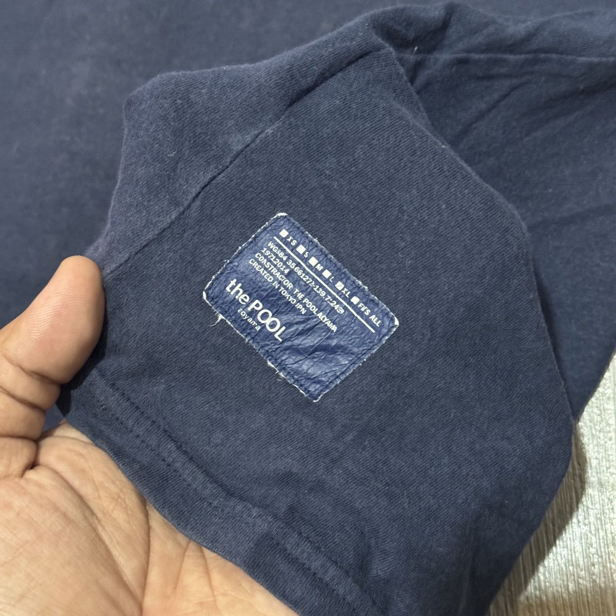 the POOL aoyama The Pool Aoyama Navy Tshirt Size US XL / EU 56 / 4 - 5 Thumbnail