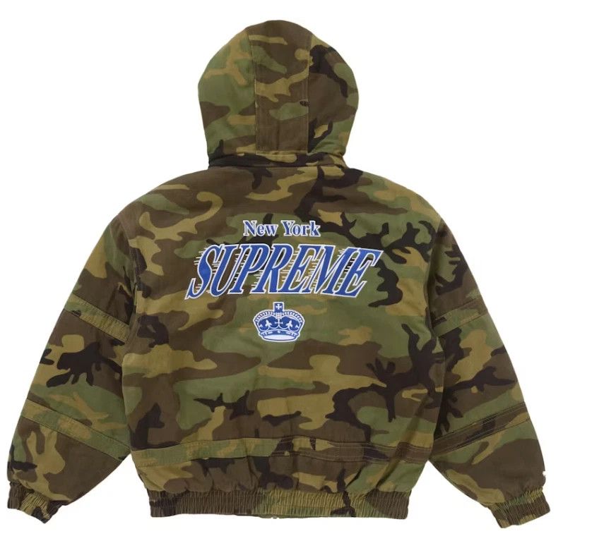 Mitchell & Ness × Supreme Supreme x Mitchell & Ness Twill Stadium Jacket Camo FW24 Size US M / EU 48-50 / 2 - 2 Thumbnail