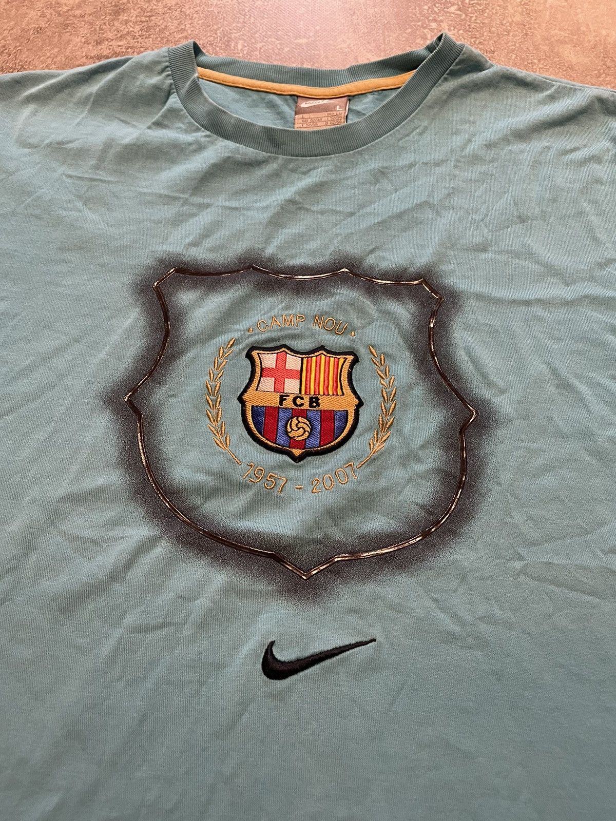Nike × Vintage Vintage Nike F.C Barcelona T-Shirt Size US L / EU 52-54 / 3 - 2 Thumbnail