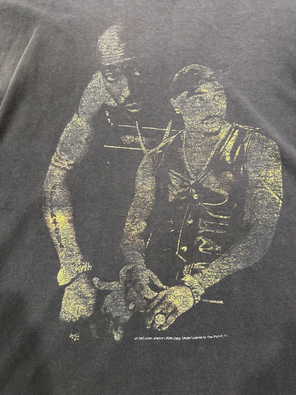 Vintage Vintage 1997 Tupac “Stop the Violence” Distressed Rap Tee Size US XL / EU 56 / 4 - 6 Thumbnail