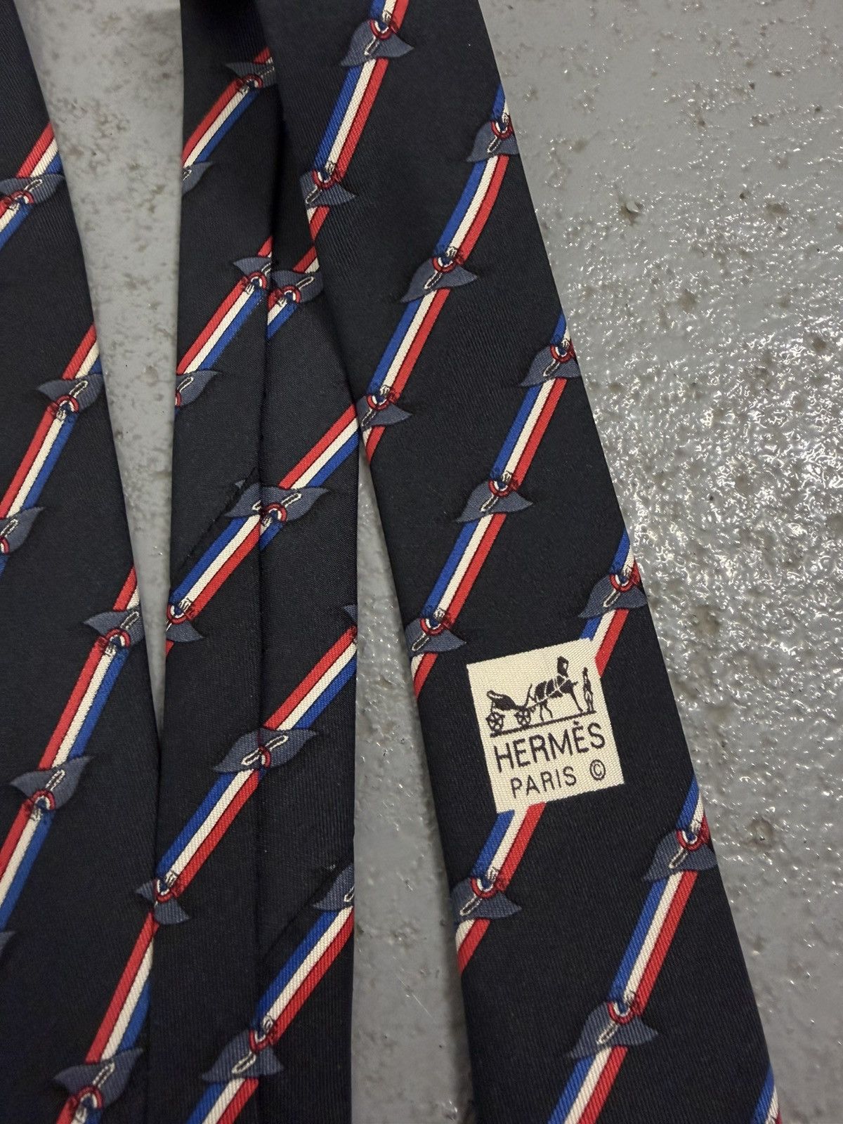 Hermes Hermes Silk Tie Size ONE SIZE - 8 Thumbnail