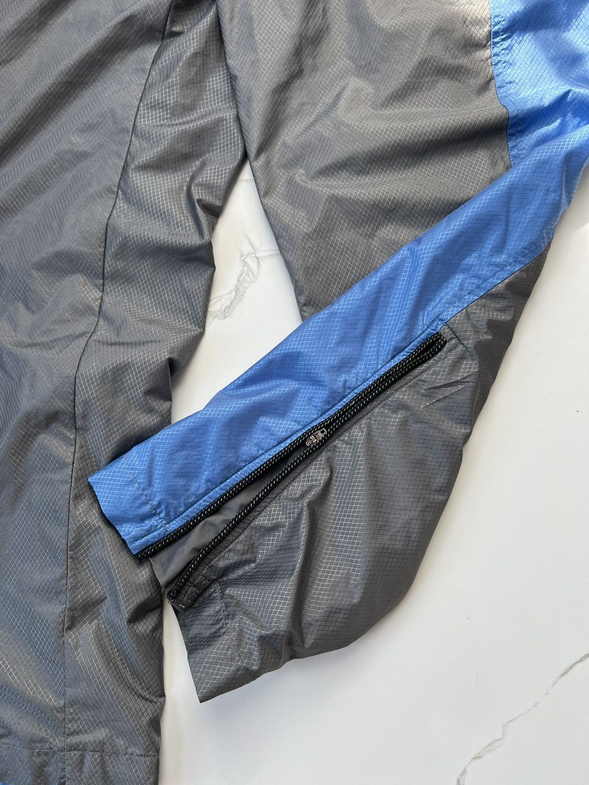 Nike × Vintage 90's NIKE RARE KNEE ORANGE SWOOSH LOGO Y2K TRACK BAGGY PANTS Size US 32 / EU 48 - 4 Thumbnail