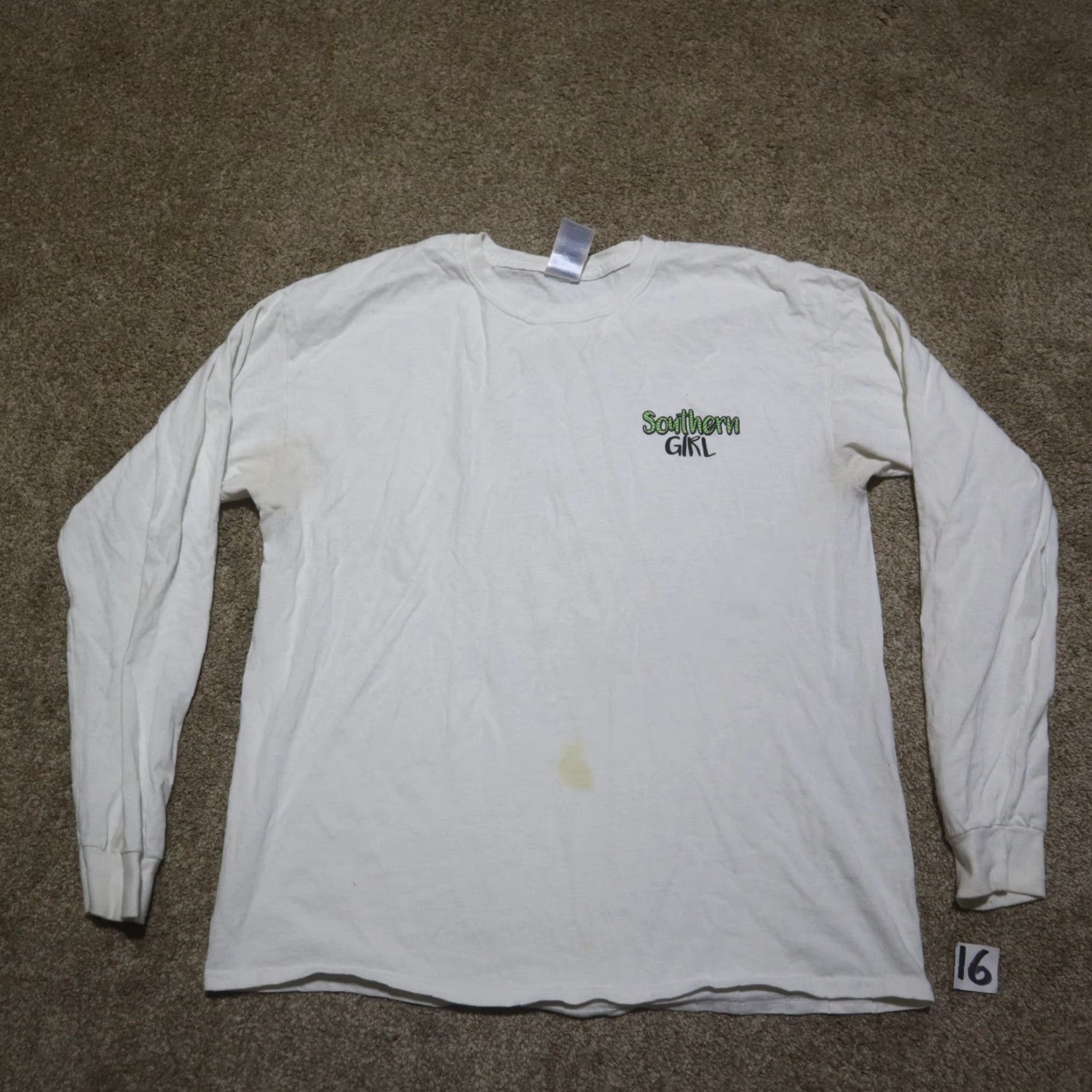 Vintage Southern Girl Shirt Adult Women's L White Love 90s Pineapple Tee T-Shirt Girls Womens Size L / US 10 / IT 46 - 2 Thumbnail