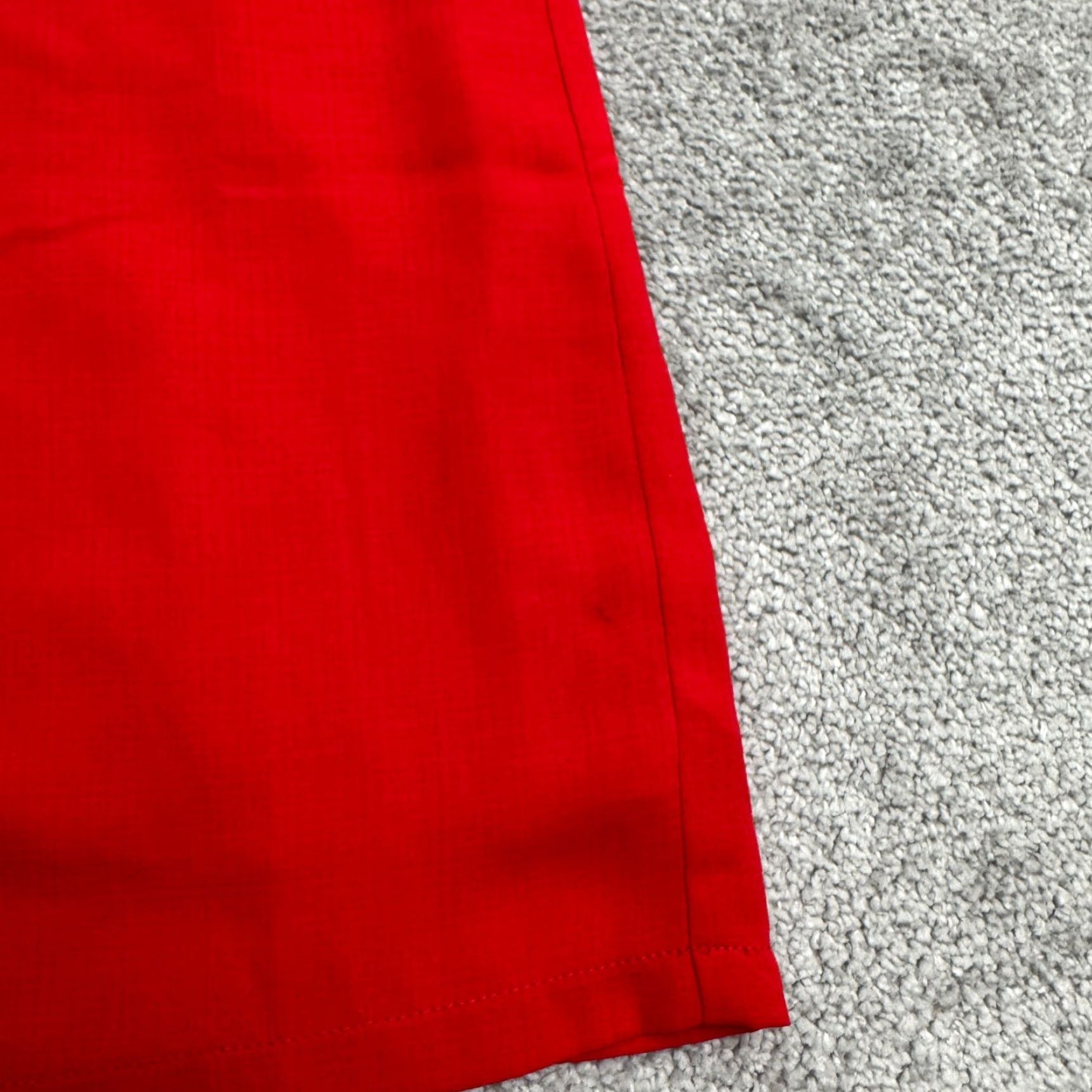 Lulus Lulus Dress Womens S Red Midi Shift Crew Neck Short Sleeve Workwear Classic Officewear Size 28" / US 6 / IT 42 - 5 Thumbnail