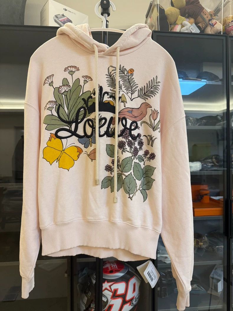 Loewe LOEWE Botanical specimen printed pull rope hoodie for wome Size S / US 4 / IT 40 - 1 Thumbnail