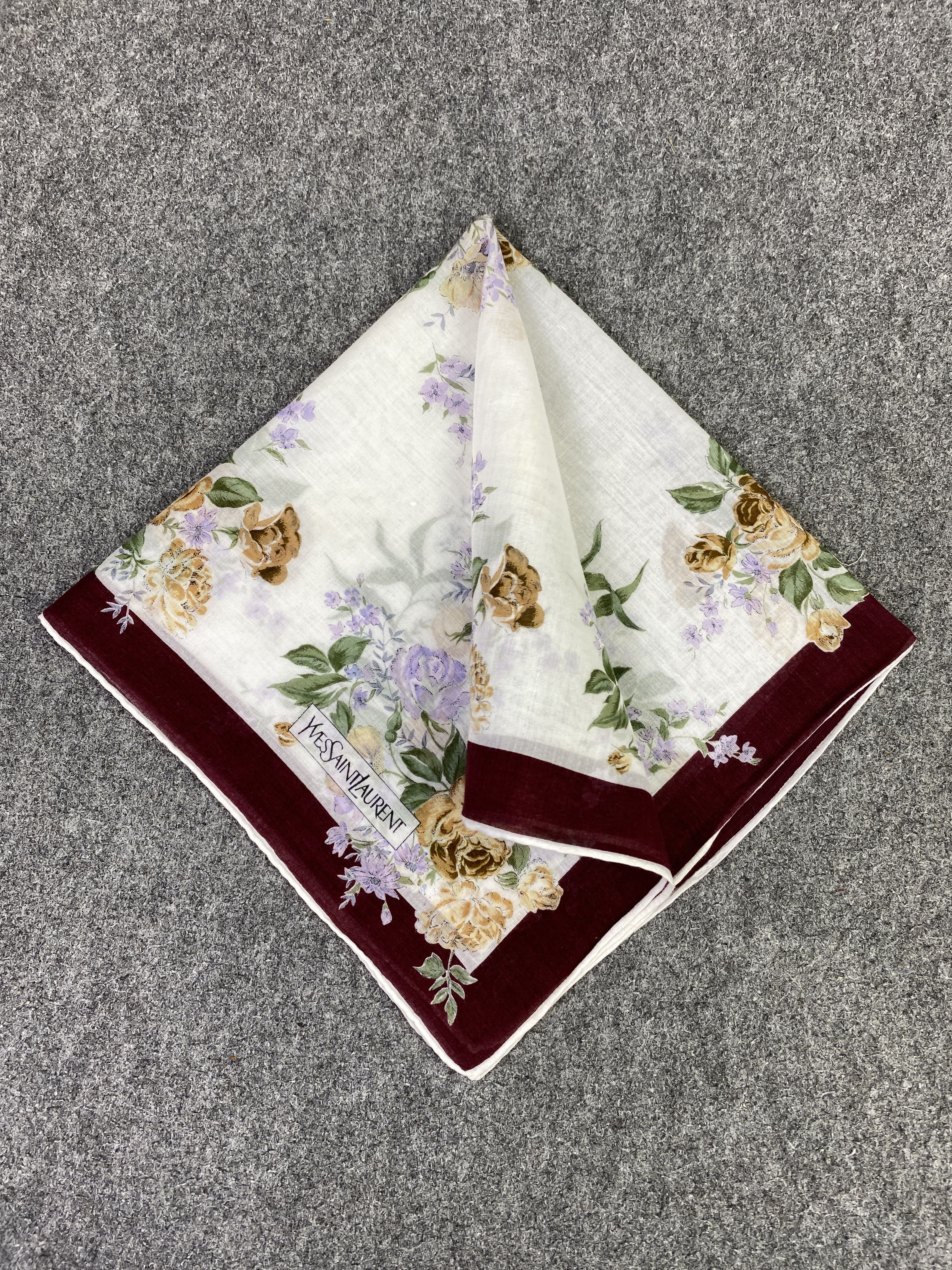 Yves Saint Laurent Yves Saint Laurent Handkerchief / Neckerchief KT0158 Size ONE SIZE - 3 Thumbnail