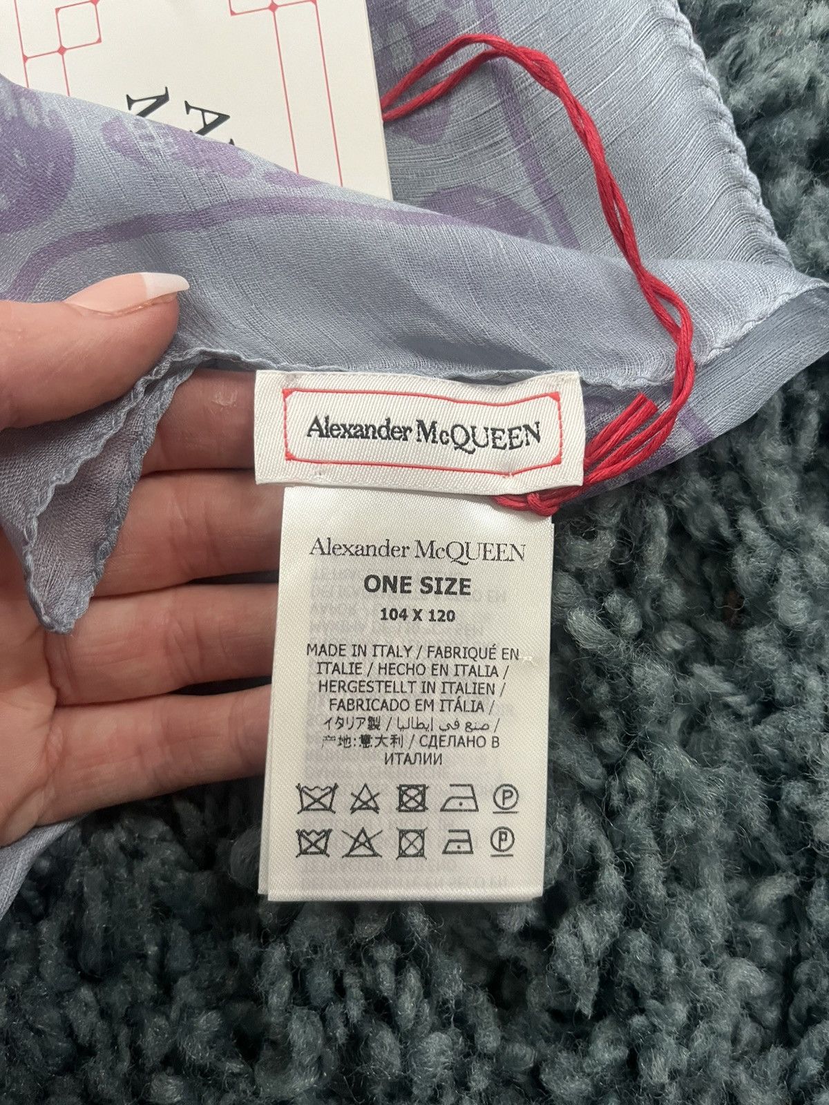 Alexander McQueen Silk scull scarf Size ONE SIZE - 5 Thumbnail