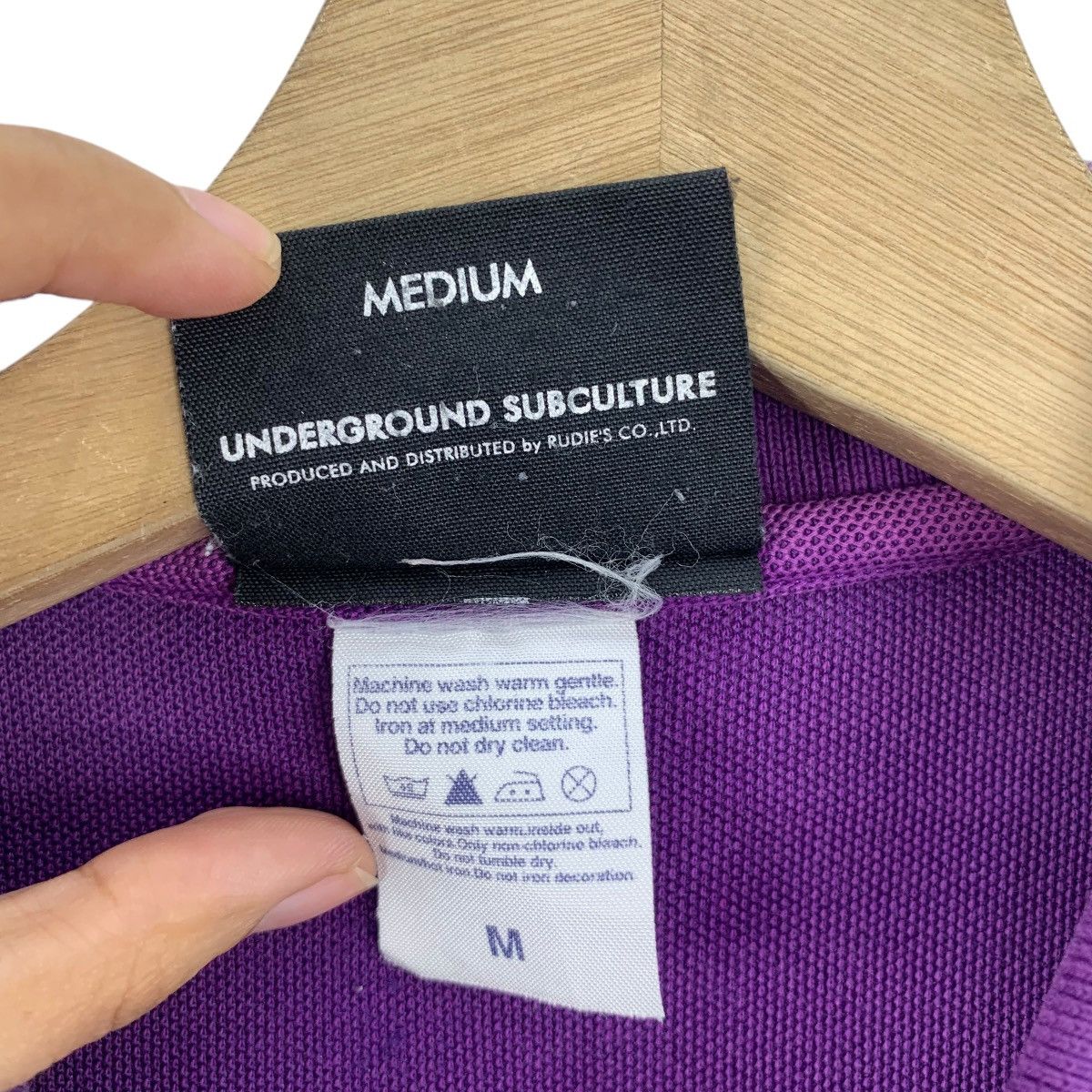 Vintage RUDIES UNDERGROUND SUBCULTURE Polo Tee Shirt Top Japan Size US M / EU 48-50 / 2 - 9 Thumbnail