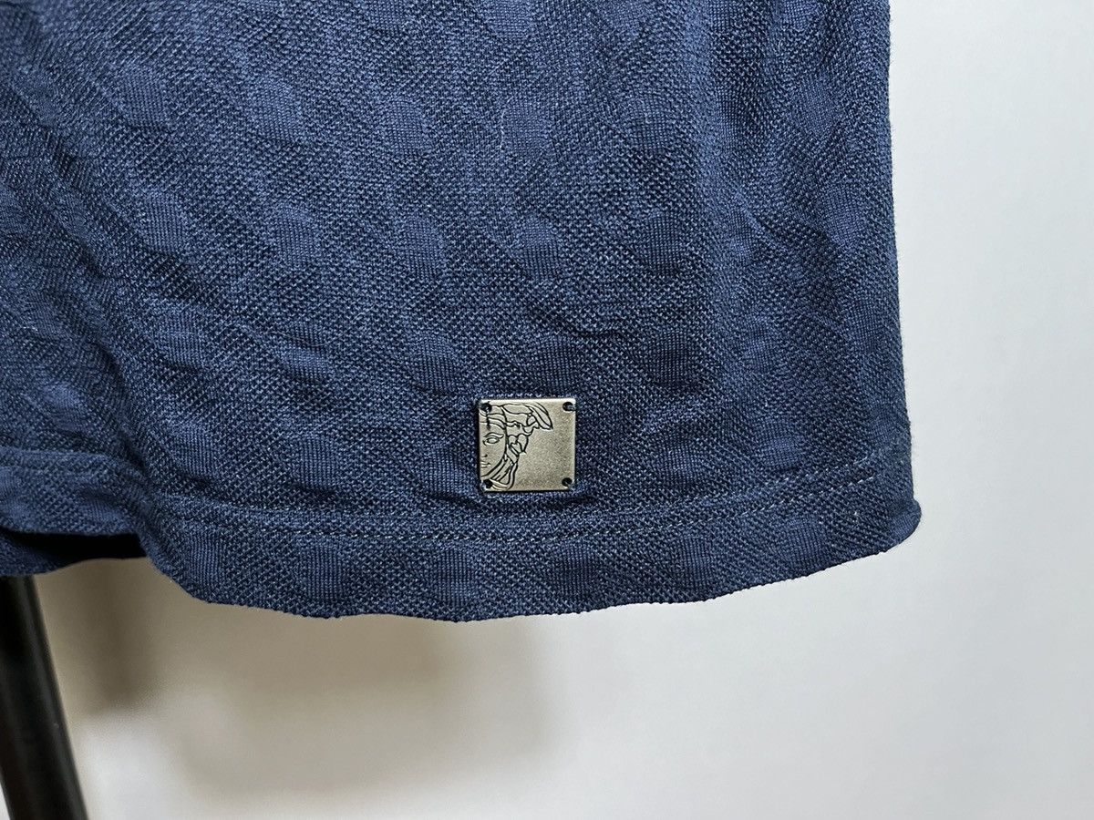 Designer Versace collection blue men’s polo shirt cotton short sleeve Size US XL / EU 56 / 4 - 8 Thumbnail