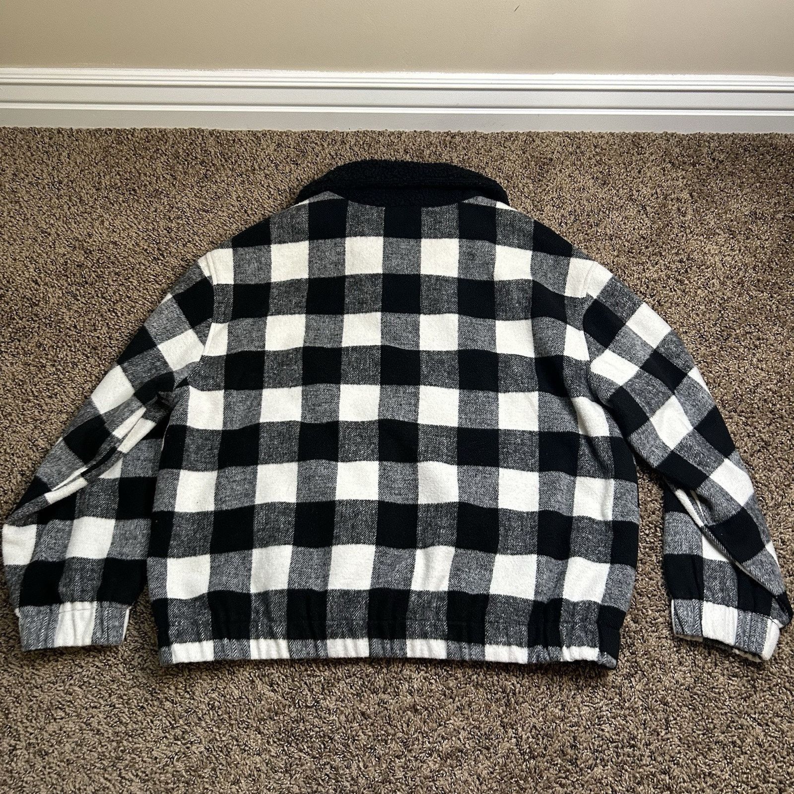 Hurley Hurley Plaid Black And White Pullover Women Coat Size XL Size L / US 10 / IT 46 - 9 Thumbnail