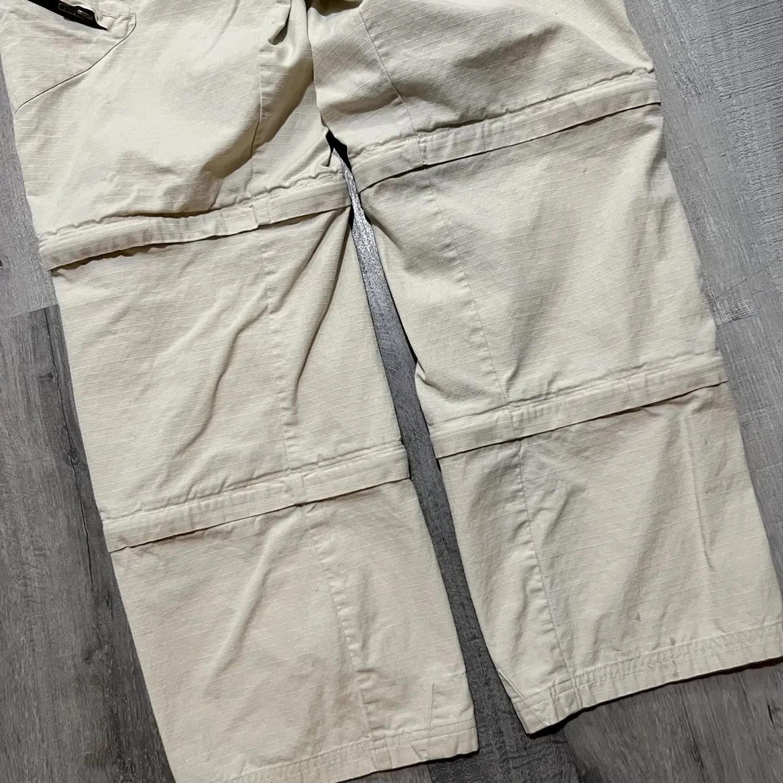 Other VTG No Boundaries Y2K Baggy Loose Skater Tech Zip Offs Size US 29 - 4 Thumbnail