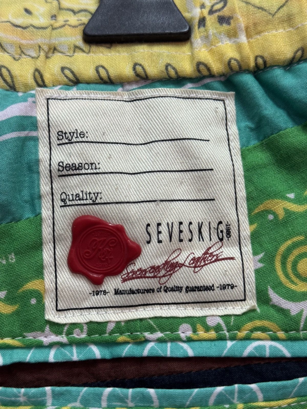 Japanese Brand Seveskig Bandana Patchwork Pants Size US 31 - 18 Thumbnail