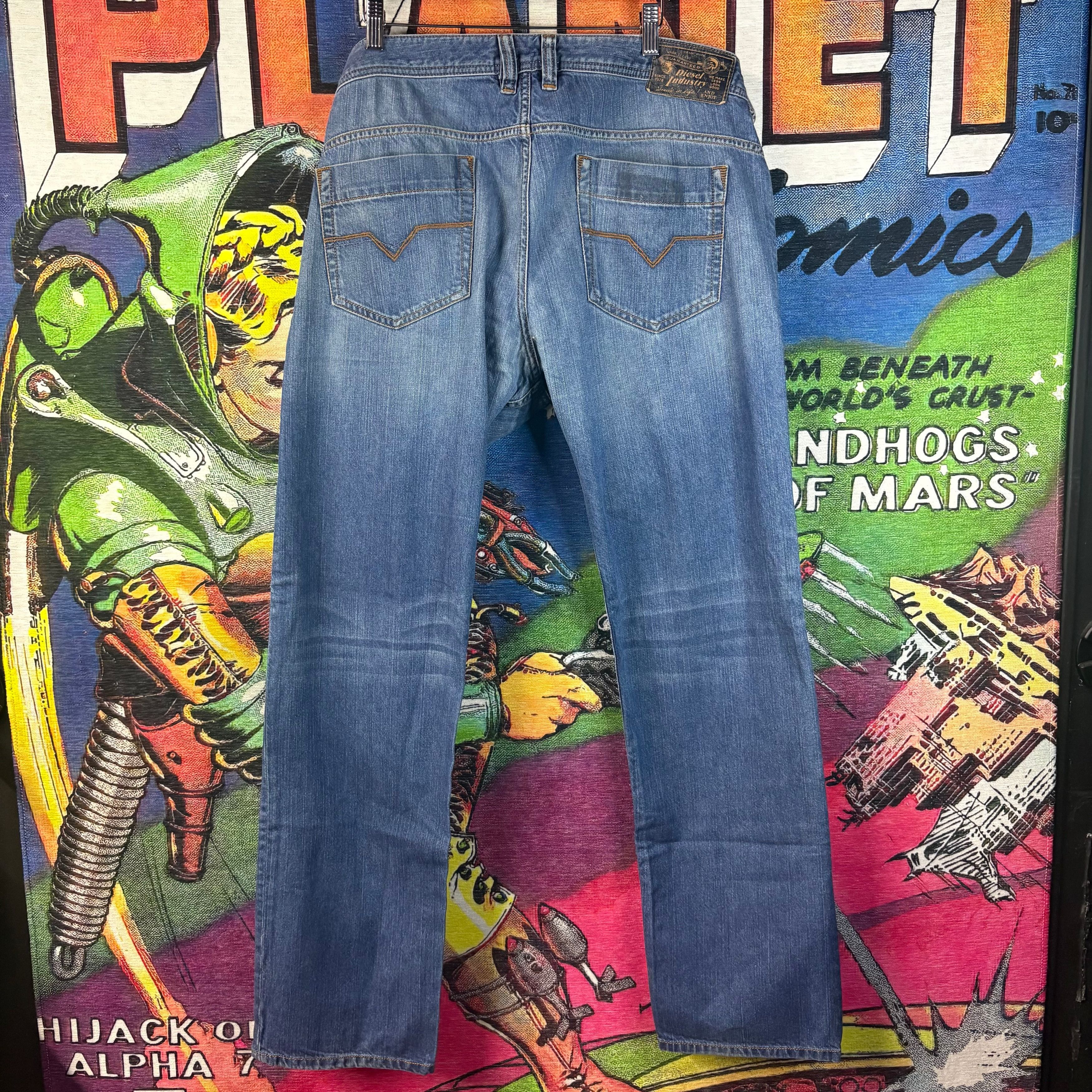 Diesel Diesel Faded Wash Striaght leg Jeans Size 38" Size US 38 / EU 54 - 5 Thumbnail
