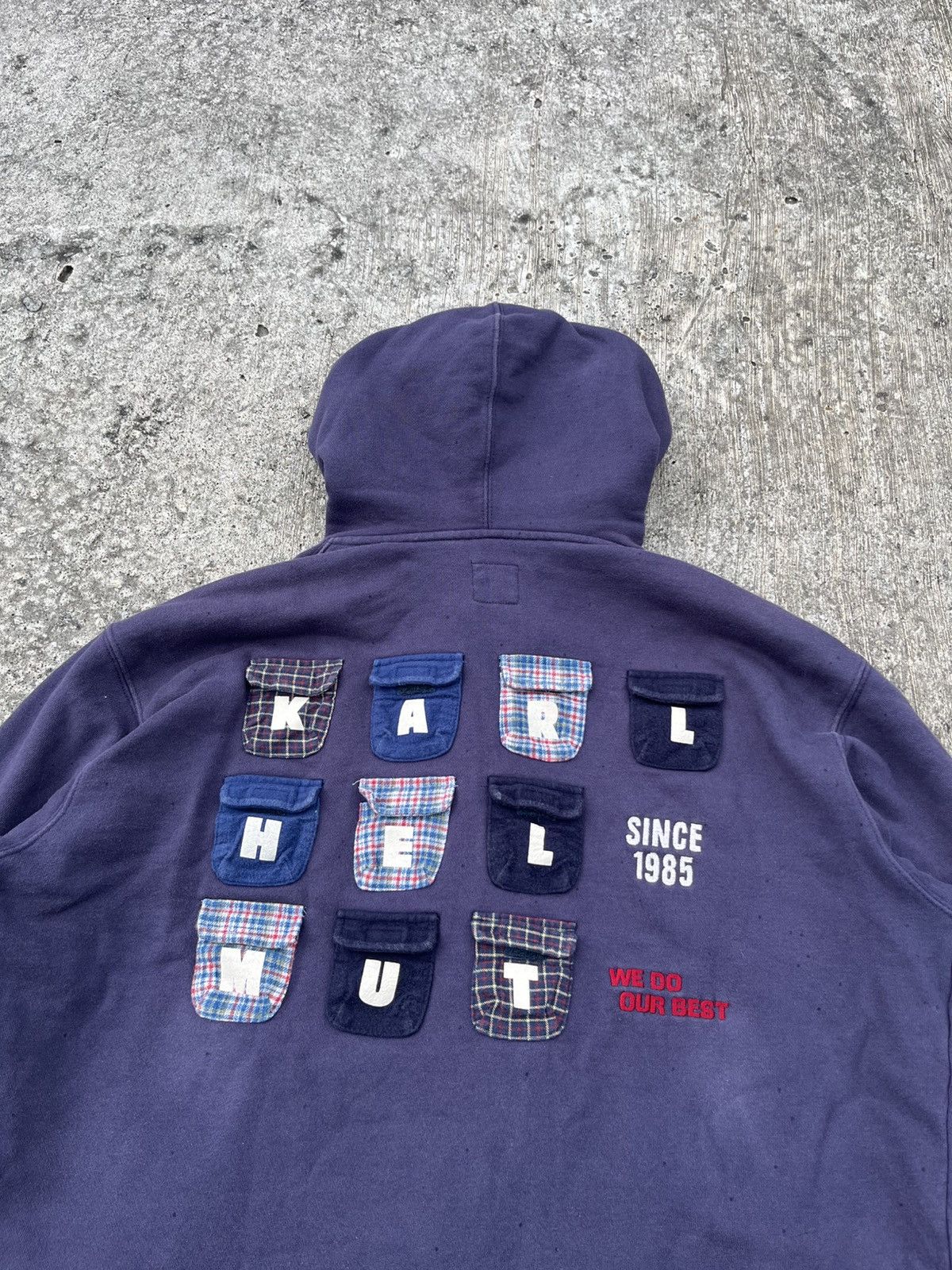 Karl Helmut Karl Helmut Pocket Patches Distressed Hoodie Size US M / EU 48-50 / 2 - 12 Thumbnail