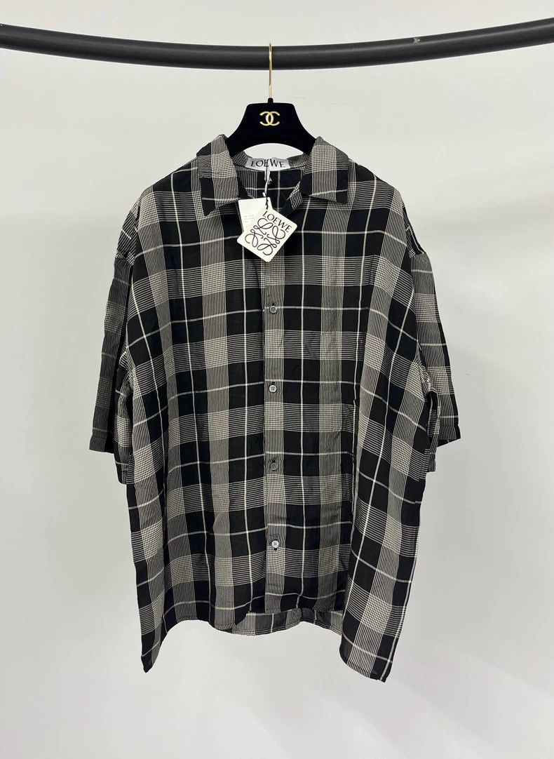 Loewe LOEWE size38 Black and white checkered shirt Size US M / EU 48-50 / 2 - 1 Thumbnail