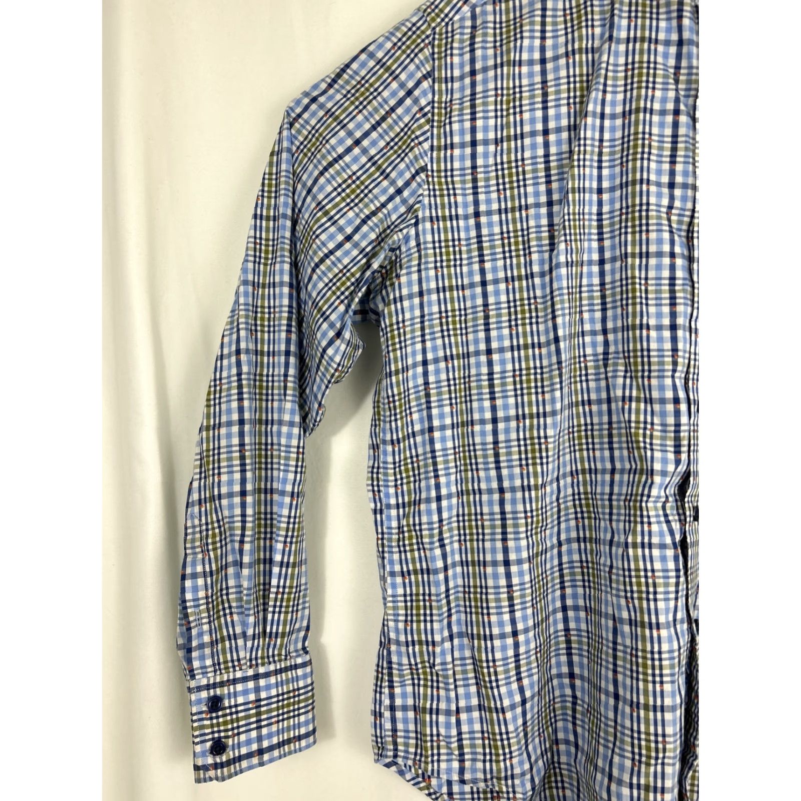 Robert Graham Robert Graham Button-Up Mens XL Blue Striped Paisley Classic Fit Long Sleeve Shirt Size US XL / EU 56 / 4 - 2 Thumbnail
