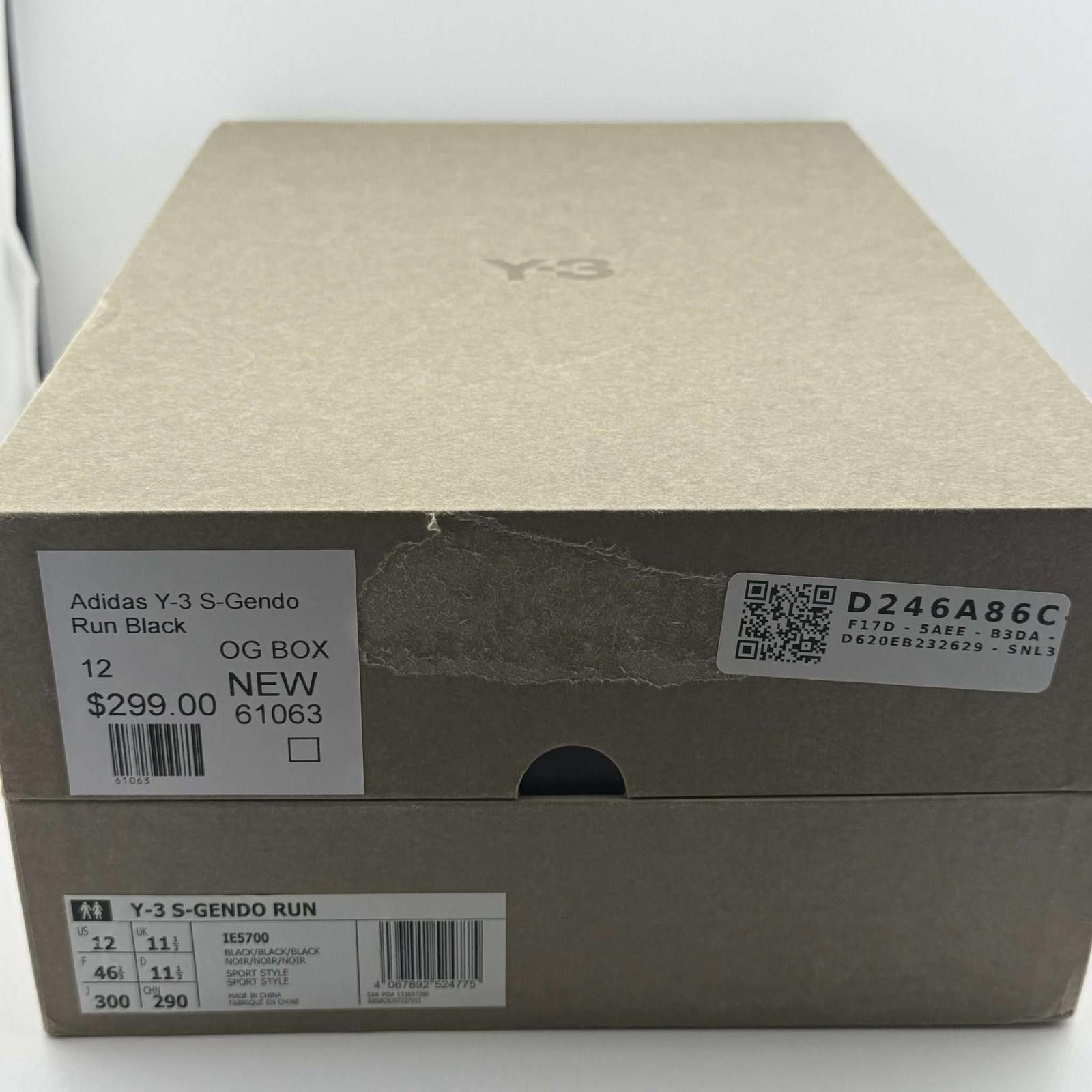 Adidas Adidas Y-3 S-Gendo Run Black US 12 New with Box IE5700 Size US 12 / EU 45 - 6 Thumbnail
