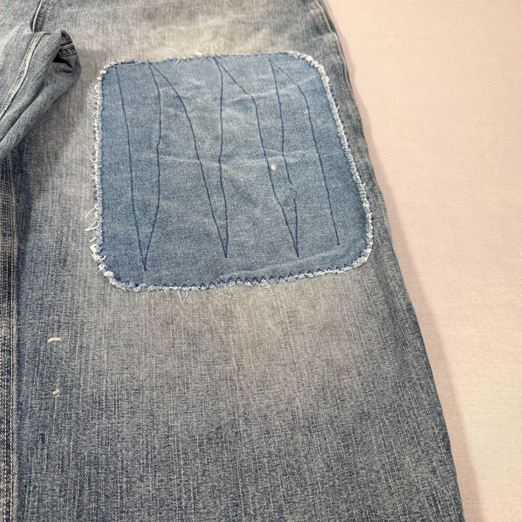 Disney VINTAGE Disney Overalls Womens 1X Blue Denim Jean Mickey Mouse Pants Bibs 90s Size 40" / US 18 - 7 Thumbnail