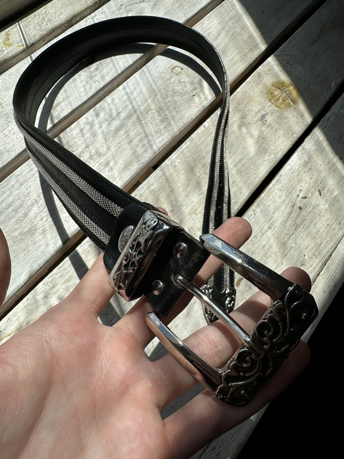 Designer Vintage Y2K metal belt Metal Punk Emo Japan BB simon D&G Size ONE SIZE - 2 Thumbnail