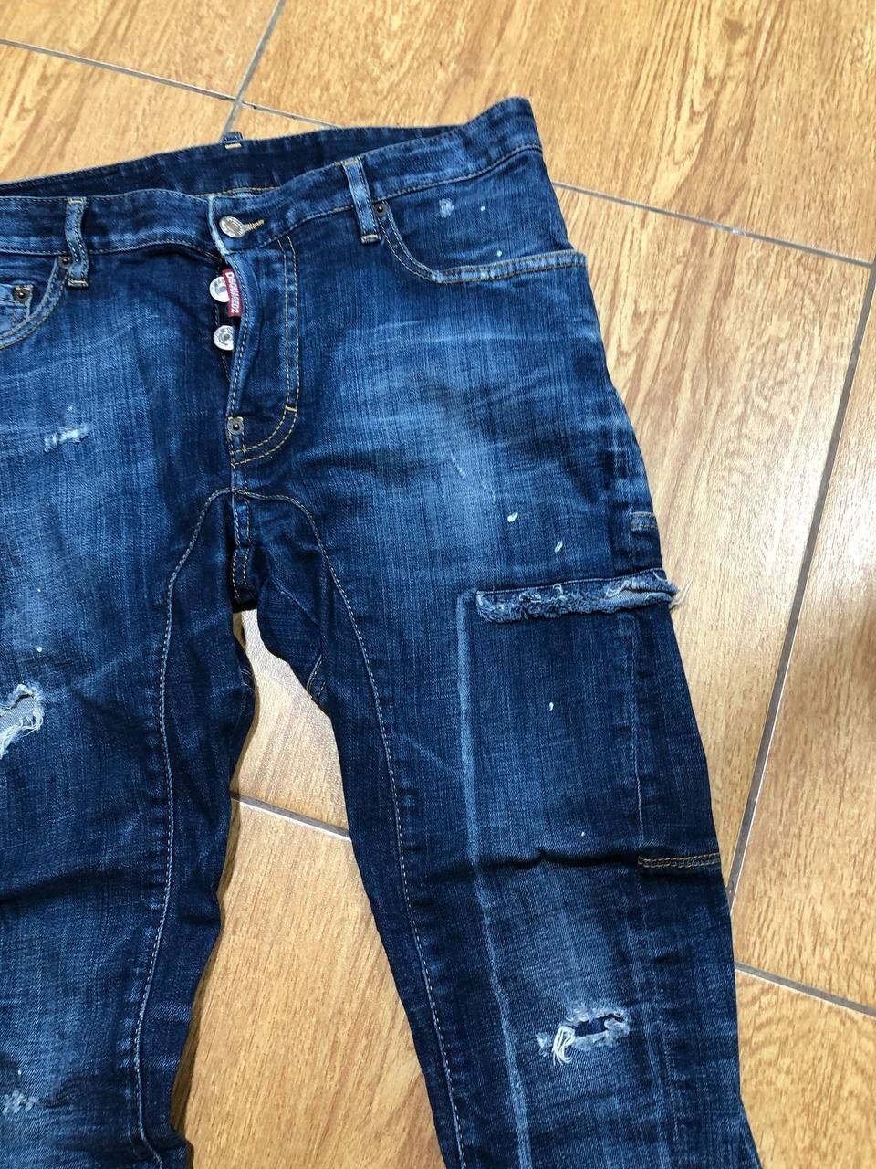 Dsquared2 Vintage Dsquared2 Blue Distressed Denim Jeans Men’s Size US 32 / EU 48 - 17 Thumbnail