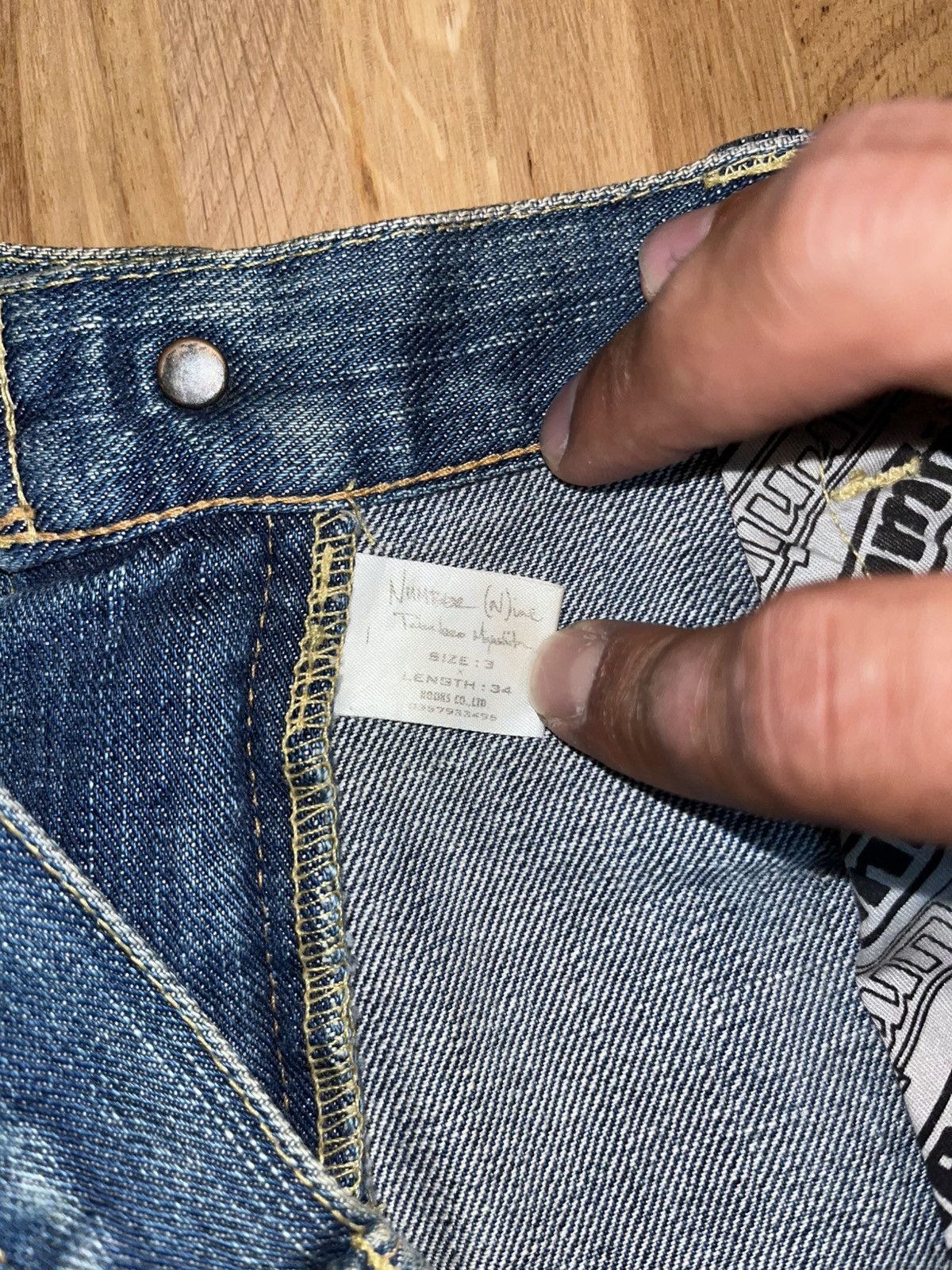 Number (N)ine Number Nine „touch me i‘m sick“ patchwork Jeans Size US 30 / EU 46 - 8 Thumbnail