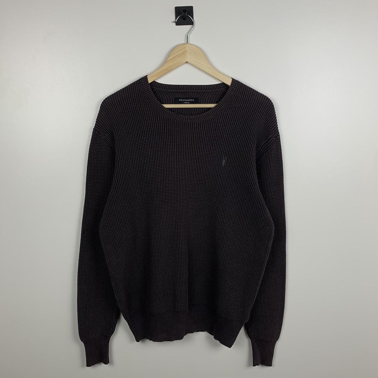 Allsaints Allsaints Trias Crew Sweater Cotton Men’s Size Medium Brown Size US M / EU 48-50 / 2 - 1 Thumbnail