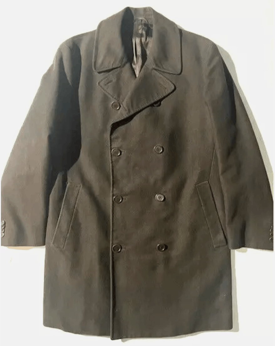 【超希少】Helmut Lang 2004AW Mole Skin P-coat Helmut Lang Vtg HELMUT LANG Archival Cotton Moleskin Peacoat