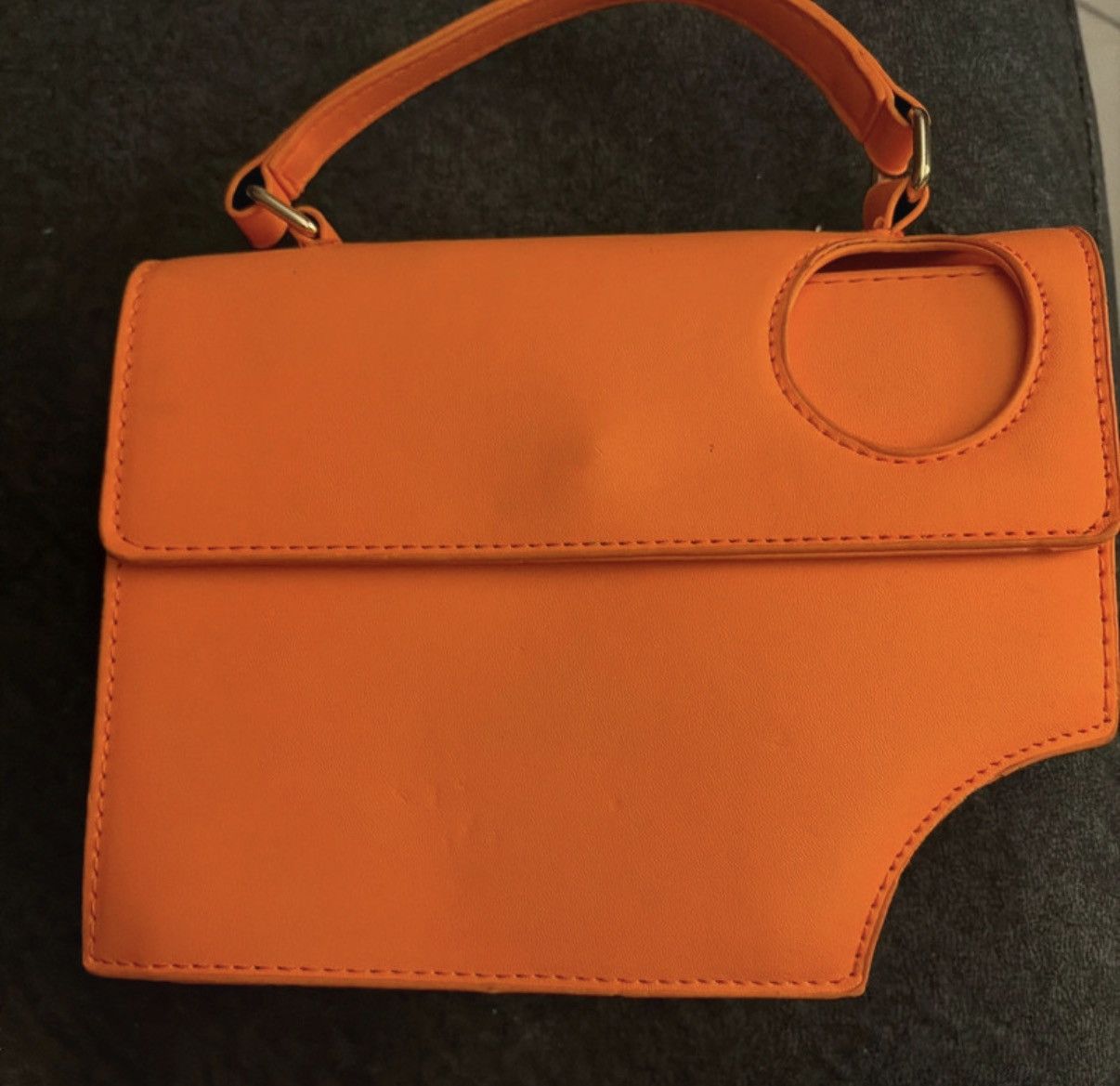 Shein Orange Multi Purpose Hand bag Size ONE SIZE - 1 Thumbnail
