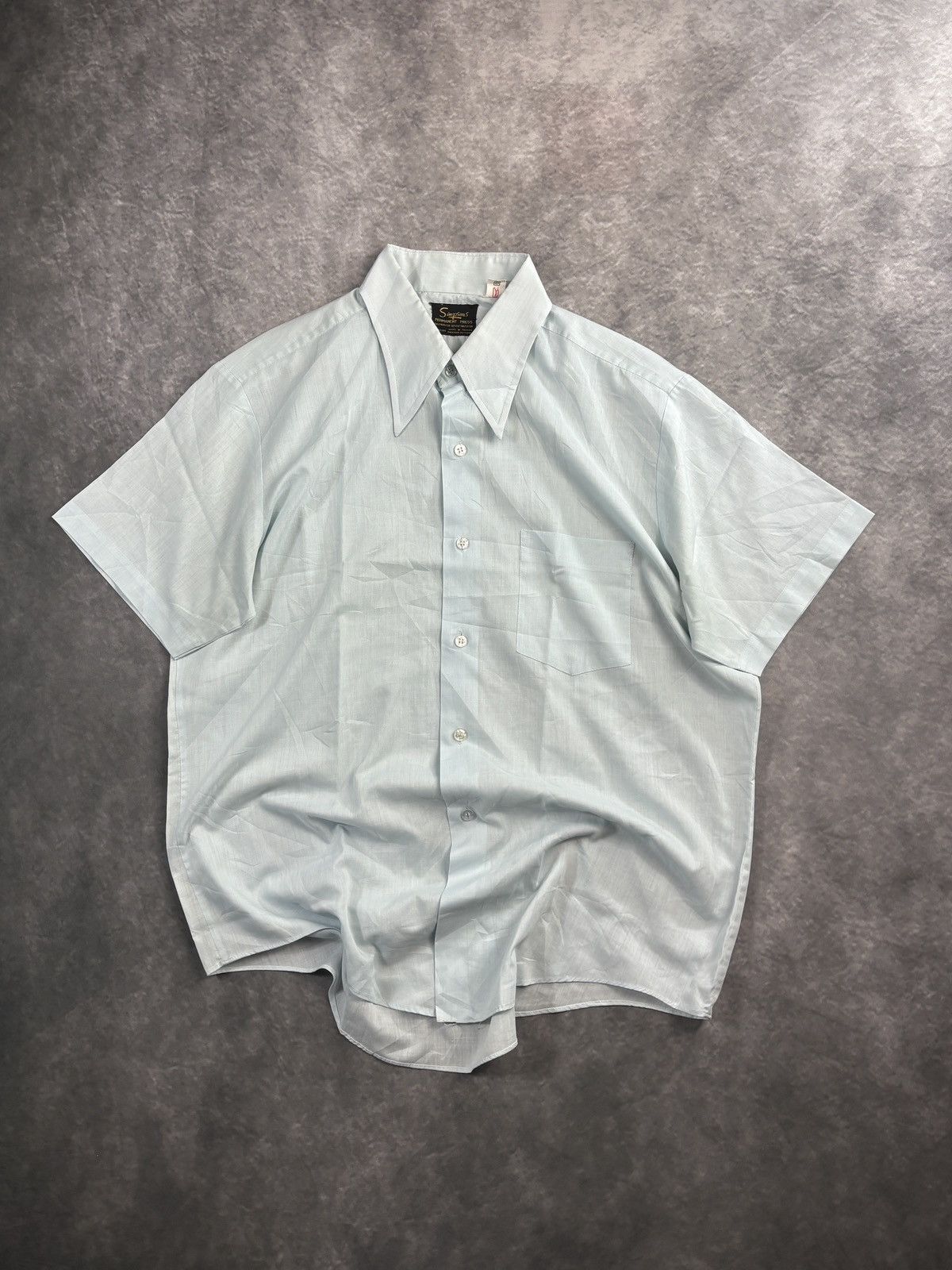 Vintage 1980s Vintage Simpson's Shortseleeve Shirt Perma Press Work Size US M / EU 48-50 / 2 - 1 Thumbnail