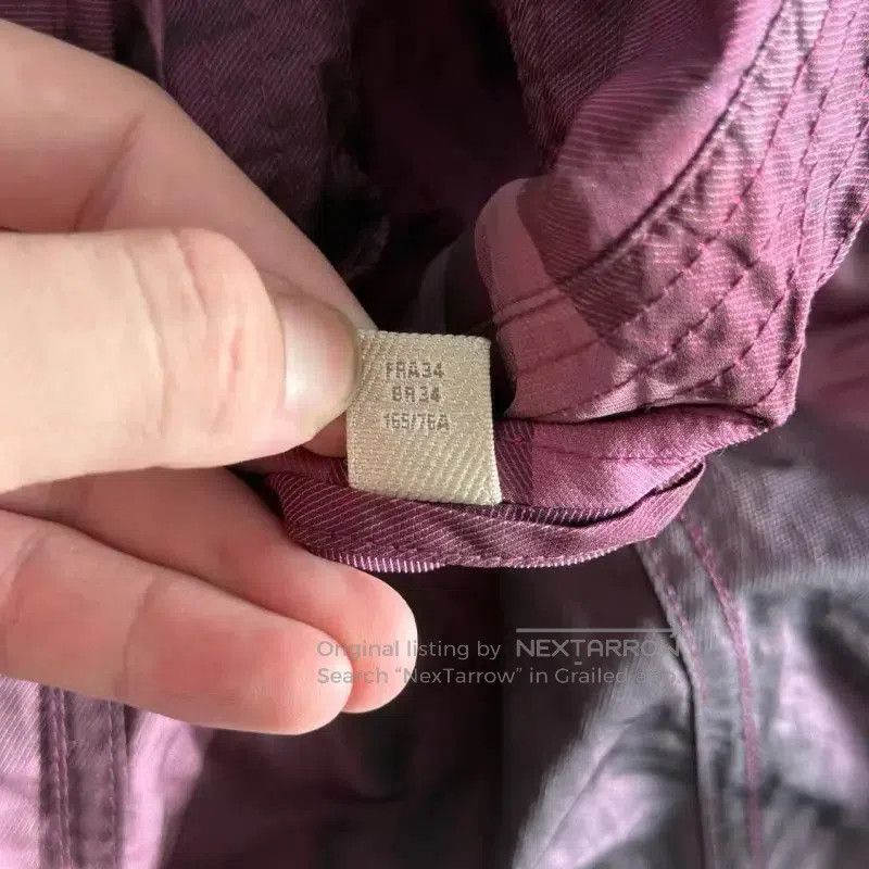 Burberry Burberry Women's Purple Cotton Trench Coat. Size XXS / US 00 / IT 34 - 4 Thumbnail