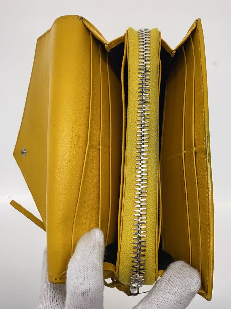 Balenciaga Balenciaga Leather Long Wallet Yellow Size ONE SIZE - 4 Thumbnail