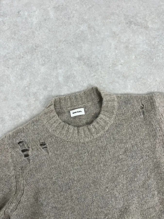 Diesel Diesel Destroyed Grey Sweater Size US S / EU 44-46 / 1 - 4 Thumbnail