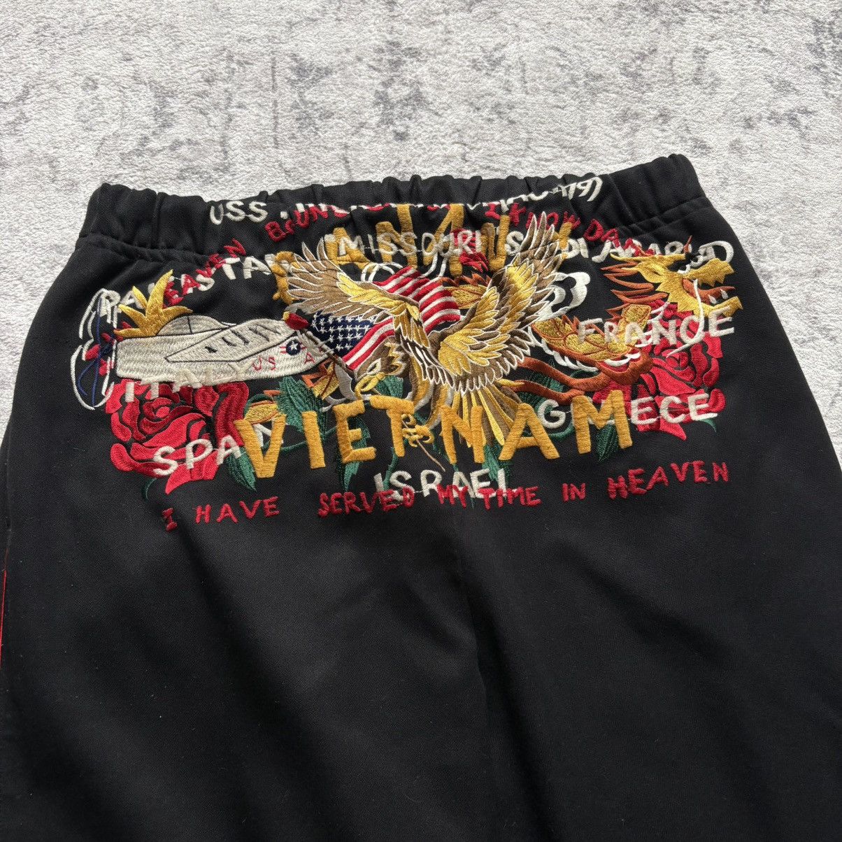 Doublet Doublet Chaos Embroidery Track Pants Black | Size M Size US 31 - 2 Thumbnail