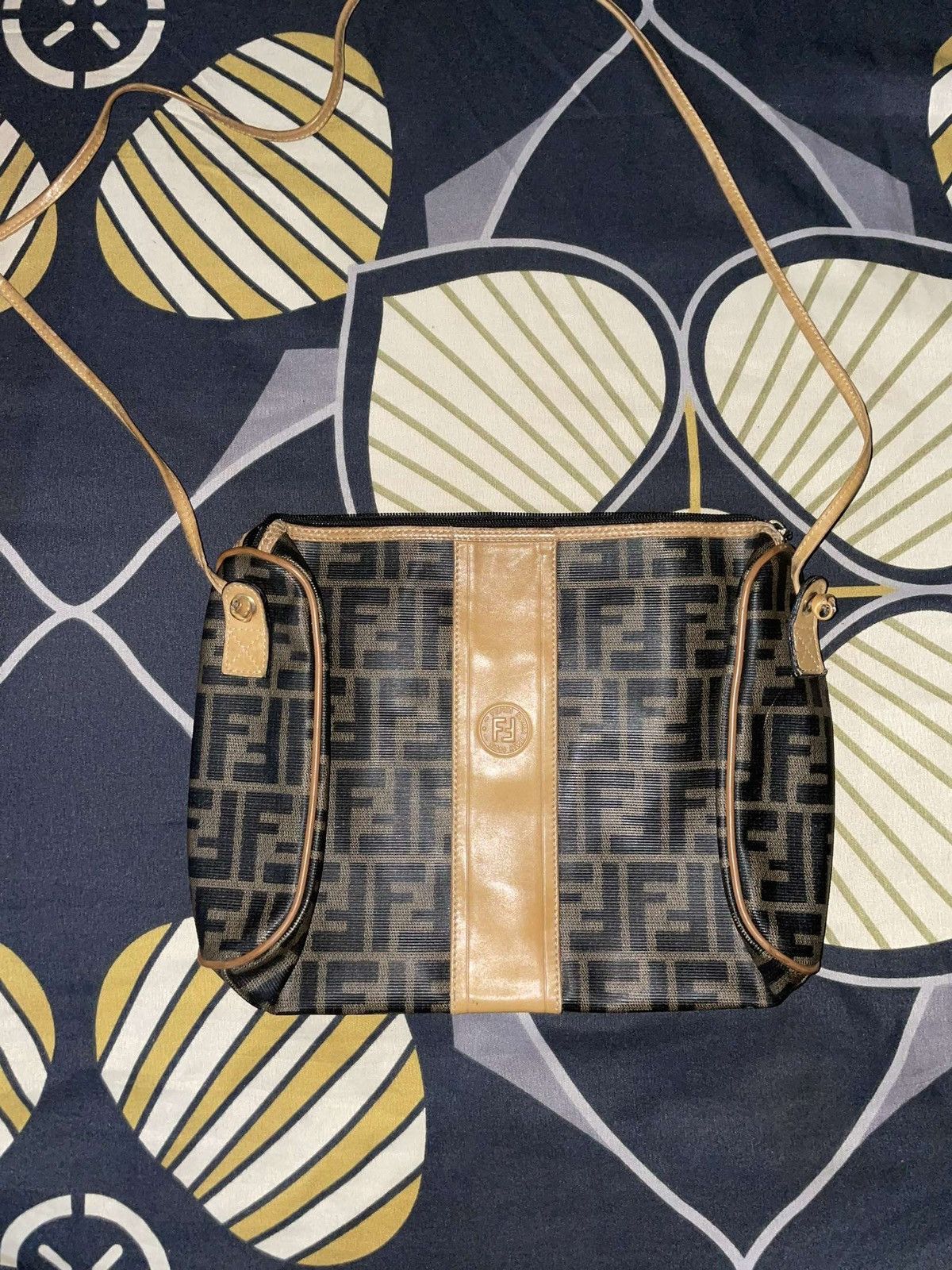 image of Vintage Fendi Cross Bodybag / Purse in Brown, Men's