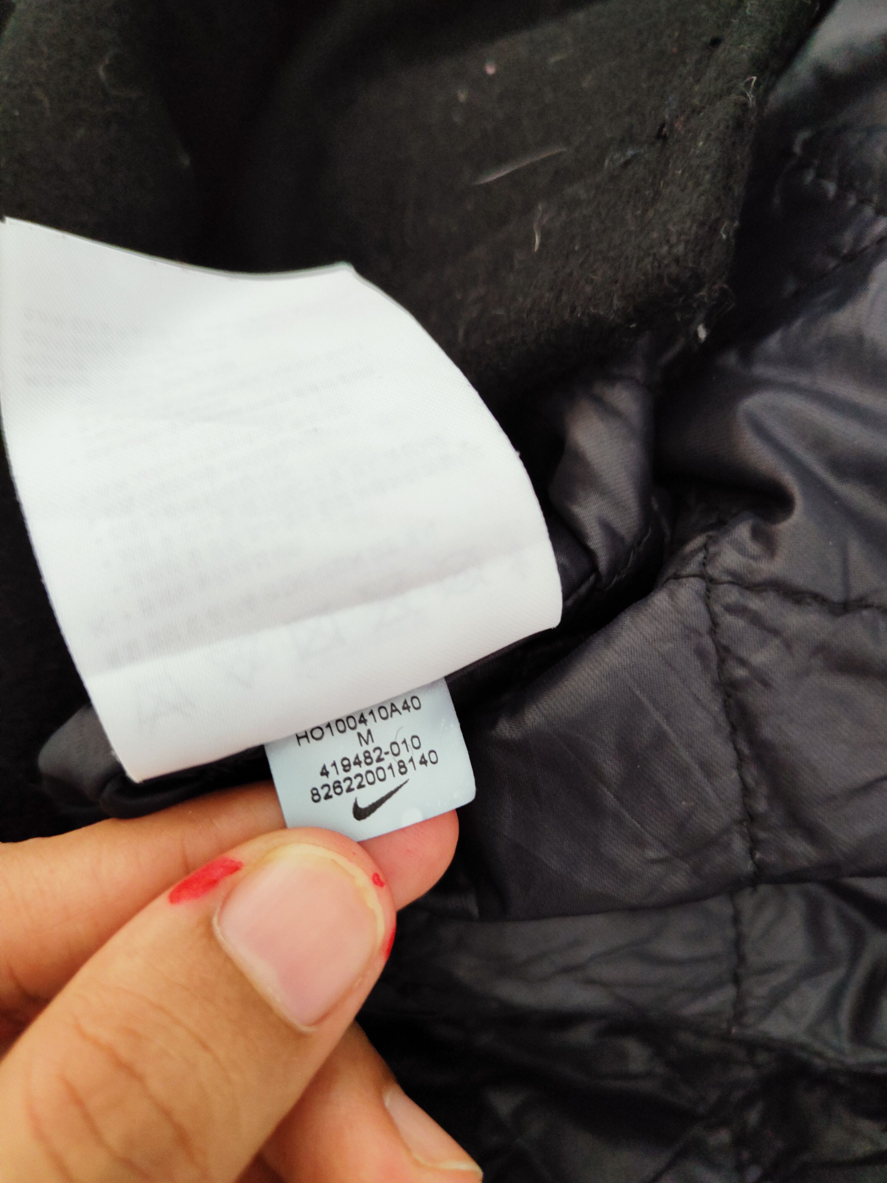 Nike DLL Nike Black Wool Leather varsity Jackets #W145 Size US M / EU 48-50 / 2 - 12 Thumbnail