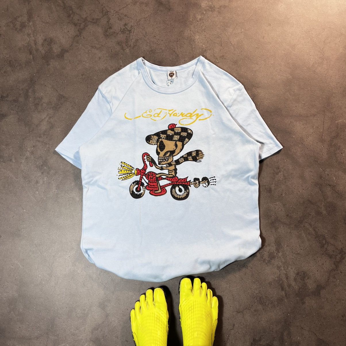 Ed Hardy Vintage Y2K Ed Hardy Skull Drip Big Logo Tshirt Tee Size US M / EU 48-50 / 2 - 2 Thumbnail