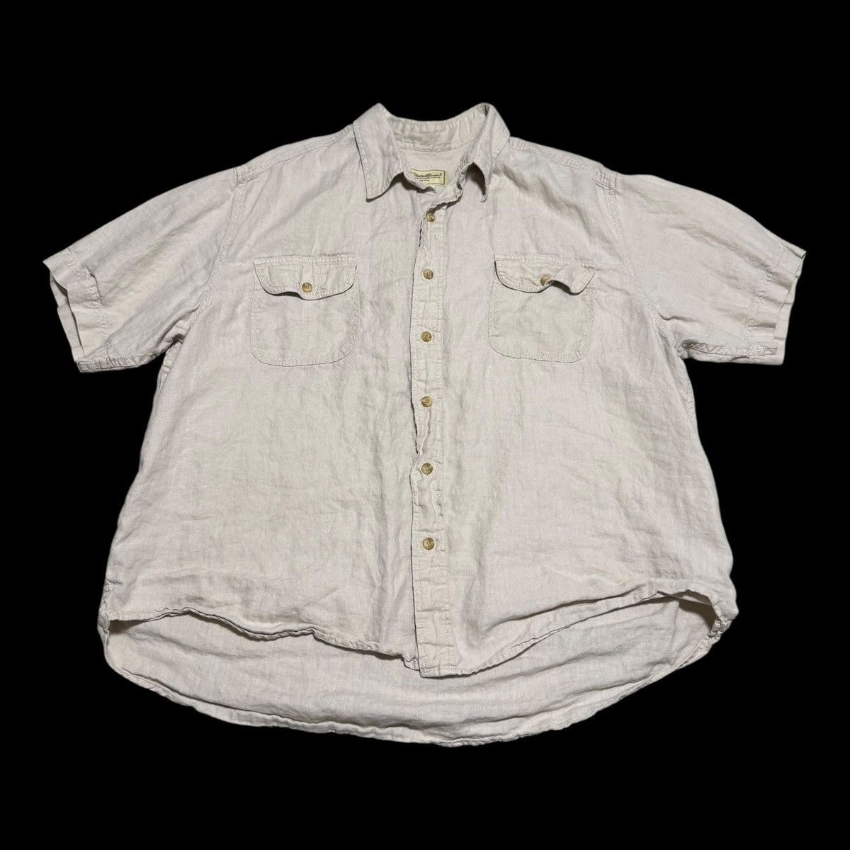Eddie Bauer Eddie Bauer Linen Short Sleeve Casual Button Up Shirt XL Size US XL / EU 56 / 4 - 1 Thumbnail
