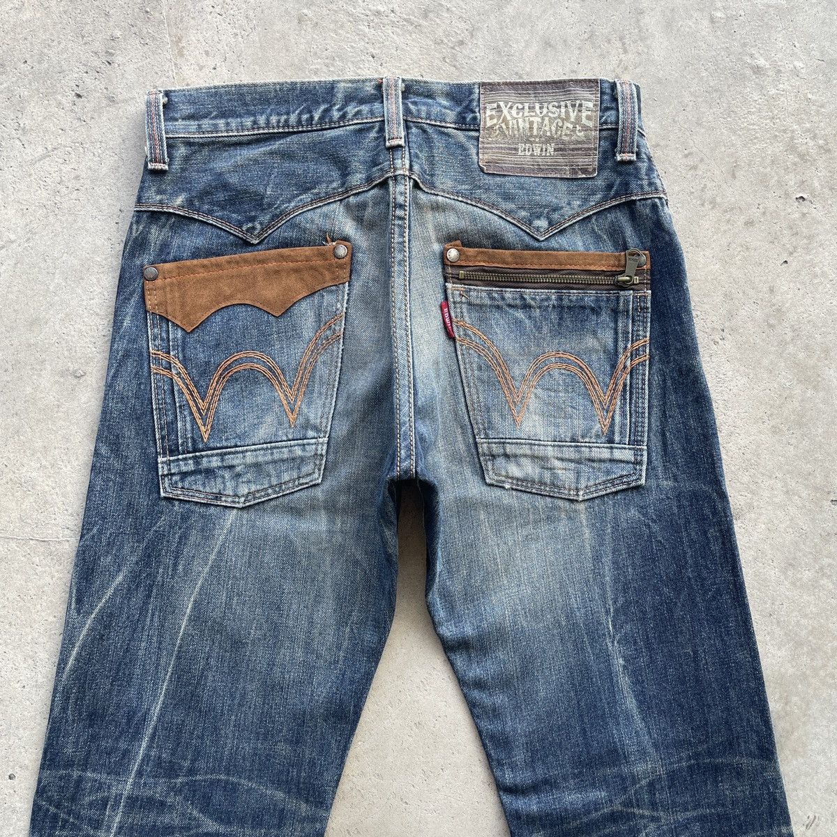 Edwin Vintage Edwin Distressed Jeans Faded Denim Pants W31 Size US 31 - 12 Thumbnail