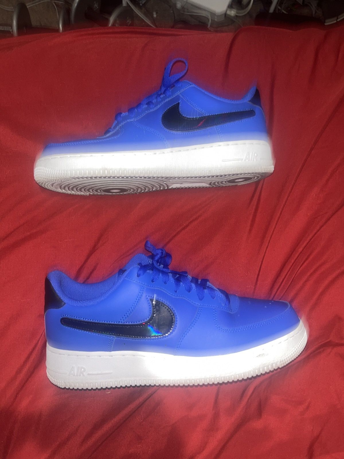 Nike Nike Air Force 1 low Racer Blue Removable Swoosh Pack Size US 10 / EU 43 - 5 Thumbnail