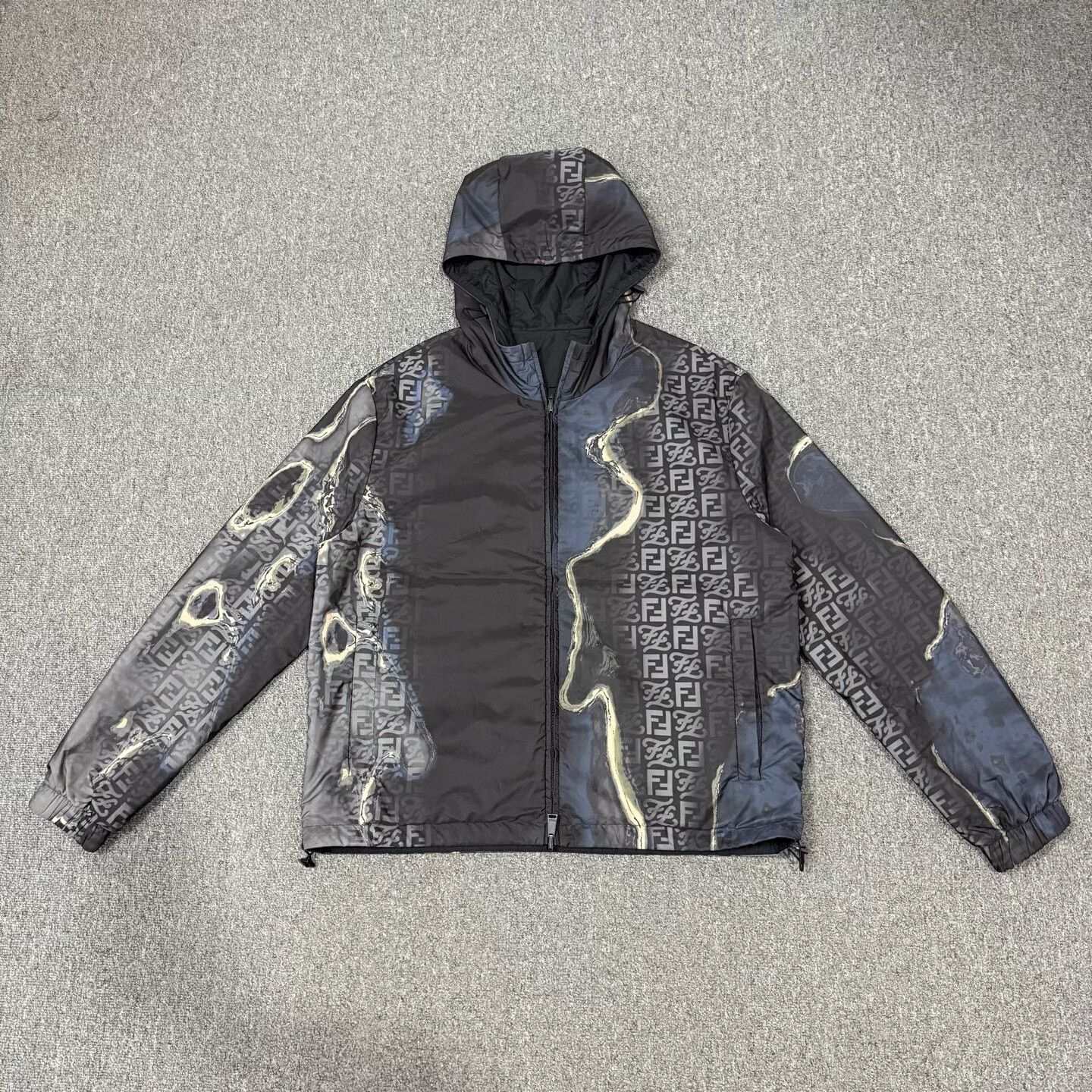 Fendi Fendi Double F Tie-Dye Reversible Zip Jacket Size US L / EU 52-54 / 3 - 1 Thumbnail