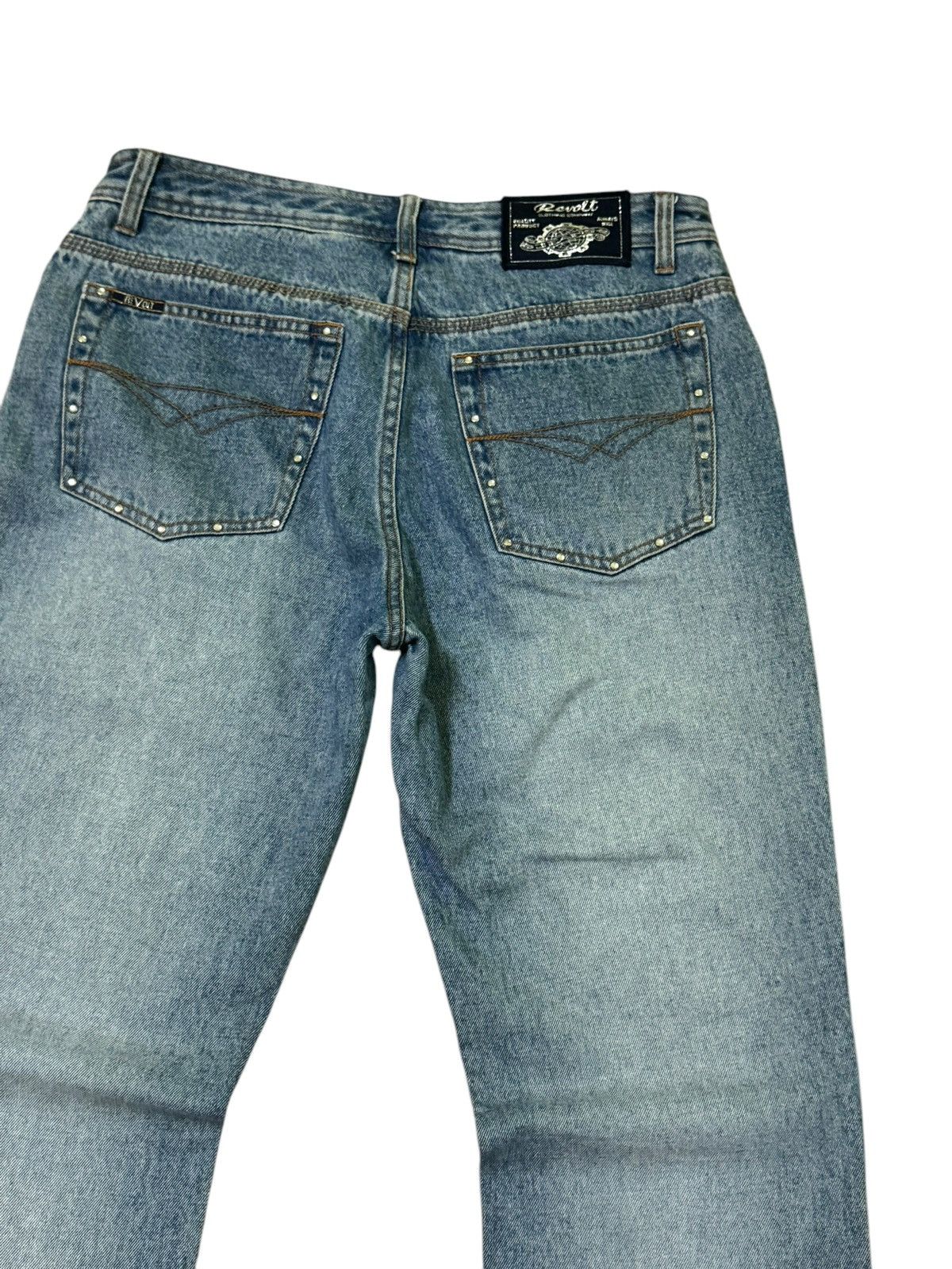Hysteric Glamour × If Six Was Nine × Le Grande Bleu (L.G.B.) Flared REVOLT Studded Design Boot Cut Denim Size US 30 / EU 46 - 9 Thumbnail