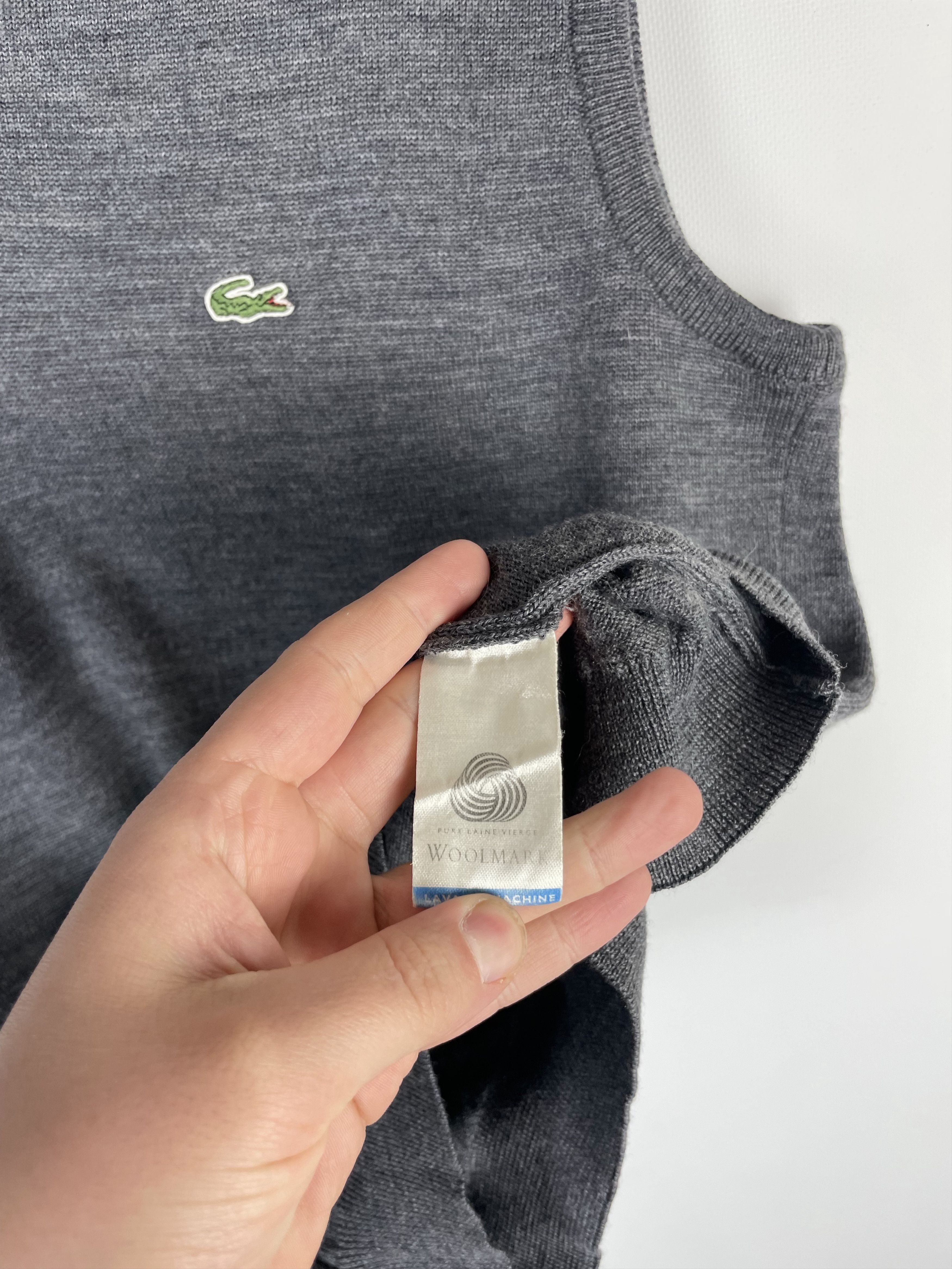 Lacoste Vintage Lacoste vest knit 90s Size US L / EU 52-54 / 3 - 6 Thumbnail