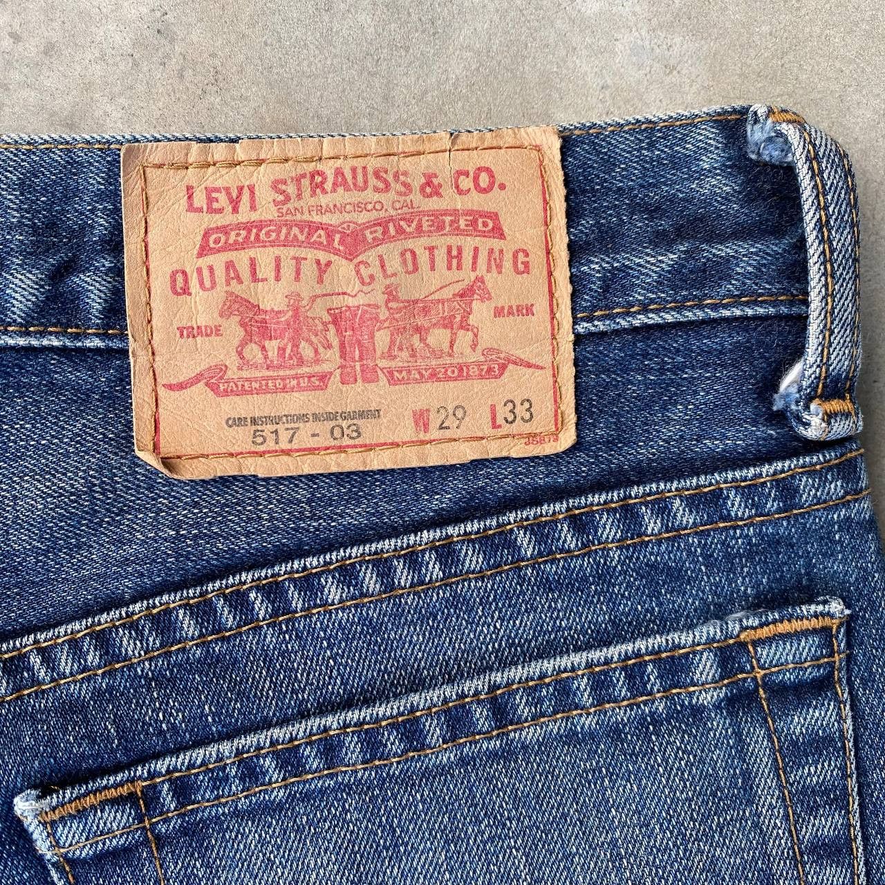 Levi's FLARED VINTAGE LEVIS 517 HONEYCOMB CLAWMARK Y2K DENIM Size US 29 - 16 Thumbnail